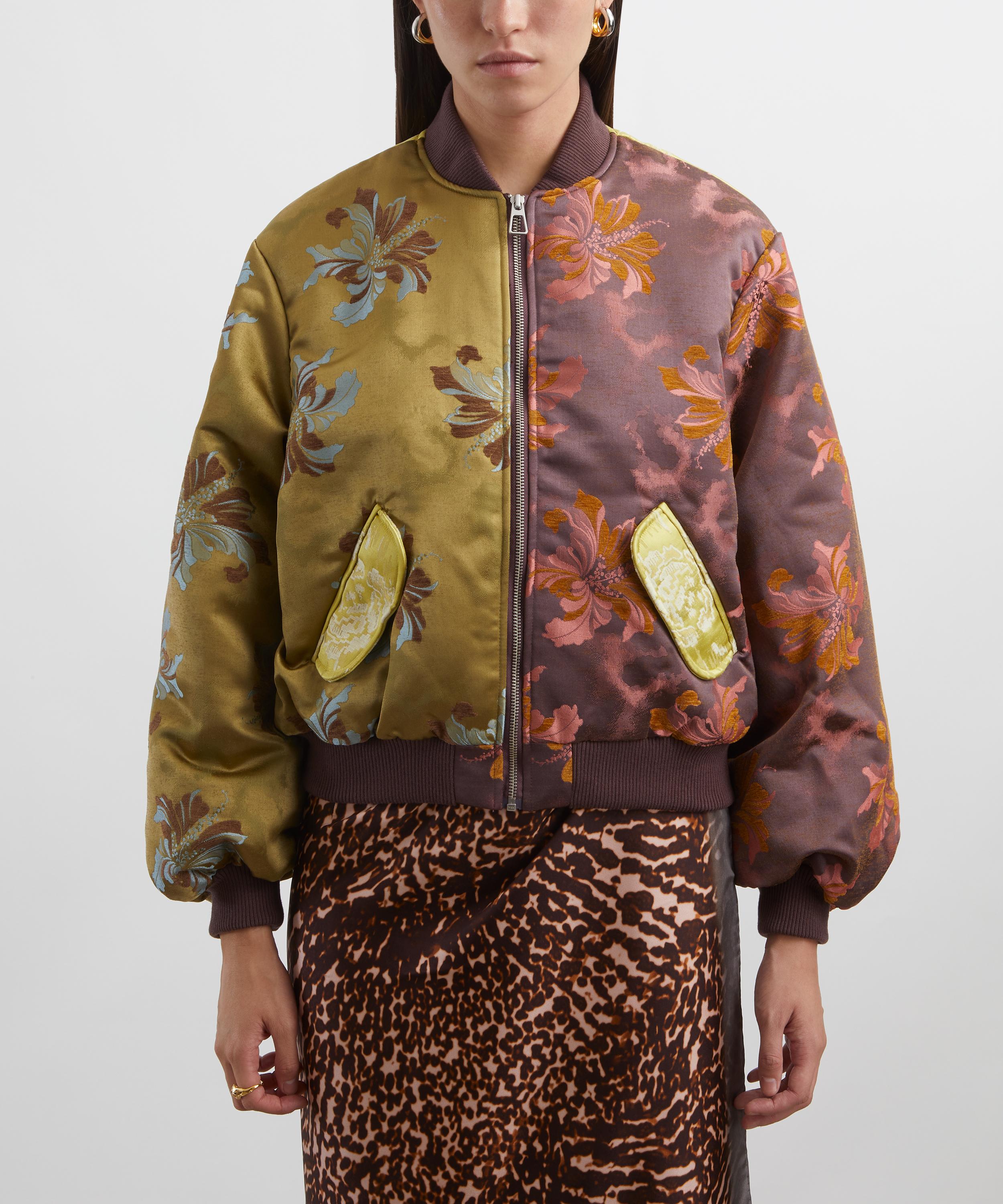 ALÉMAIS - Adrianna Jacquard Bomber Jacket image number 2