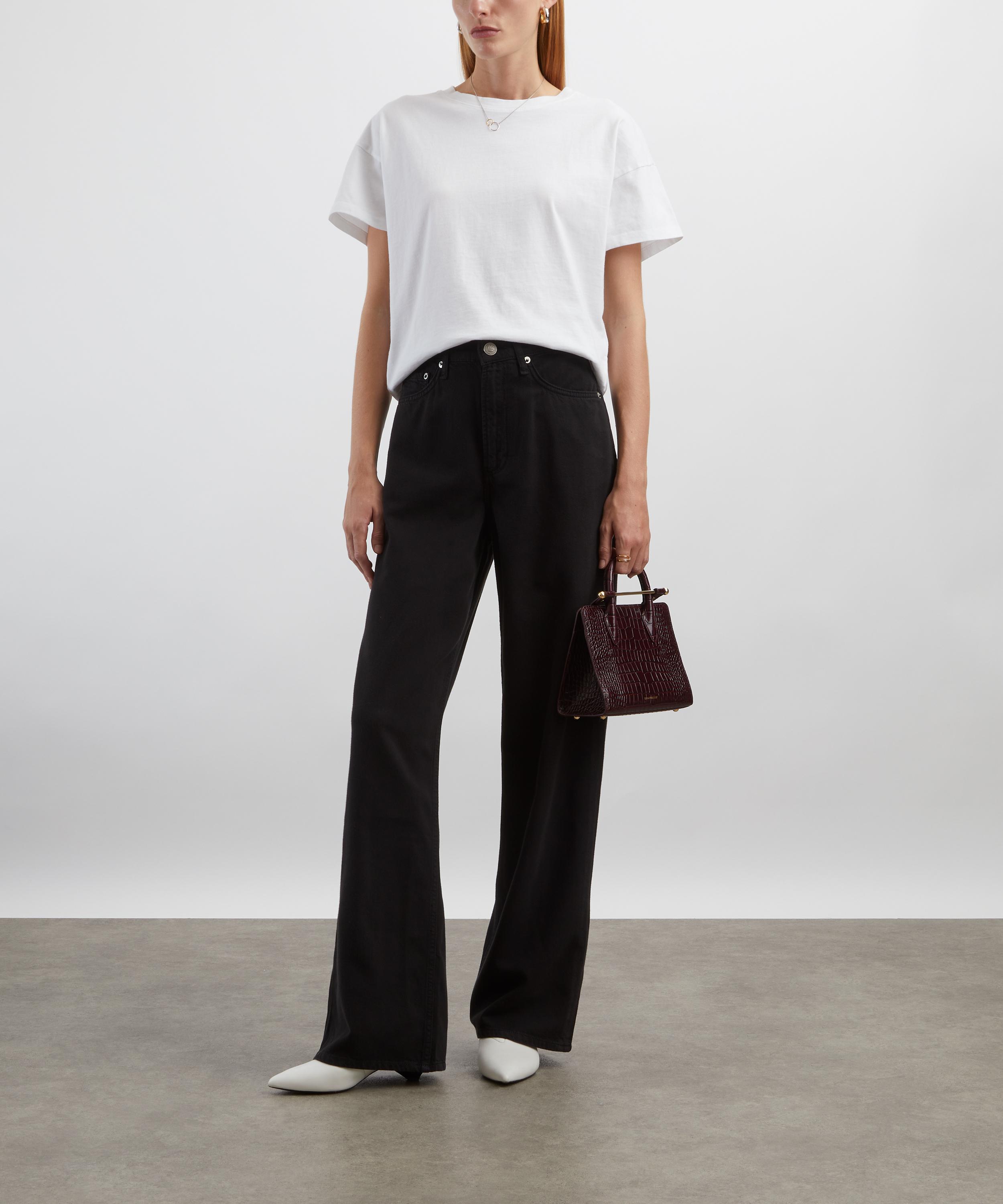 Rag & Bone - Featherweight Logan Wide-Leg Jeans in Black image number 1
