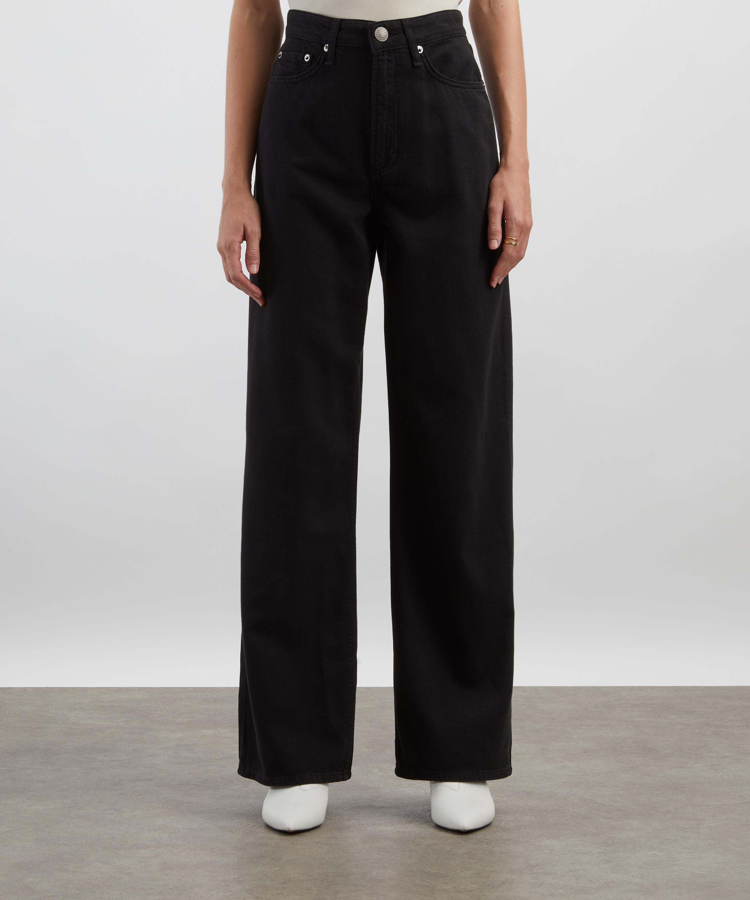Rag & Bone - Featherweight Logan Wide-Leg Jeans in Black image number 2
