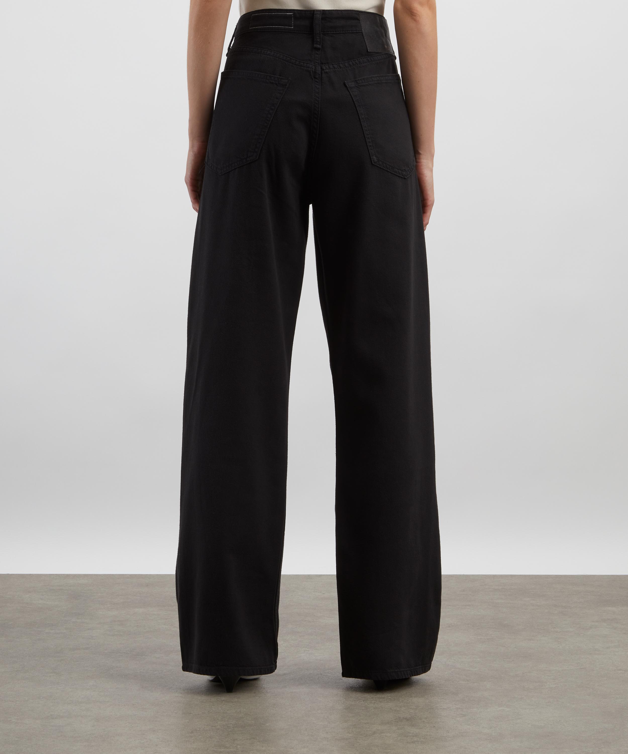 Rag & Bone - Featherweight Logan Wide-Leg Jeans in Black image number 3