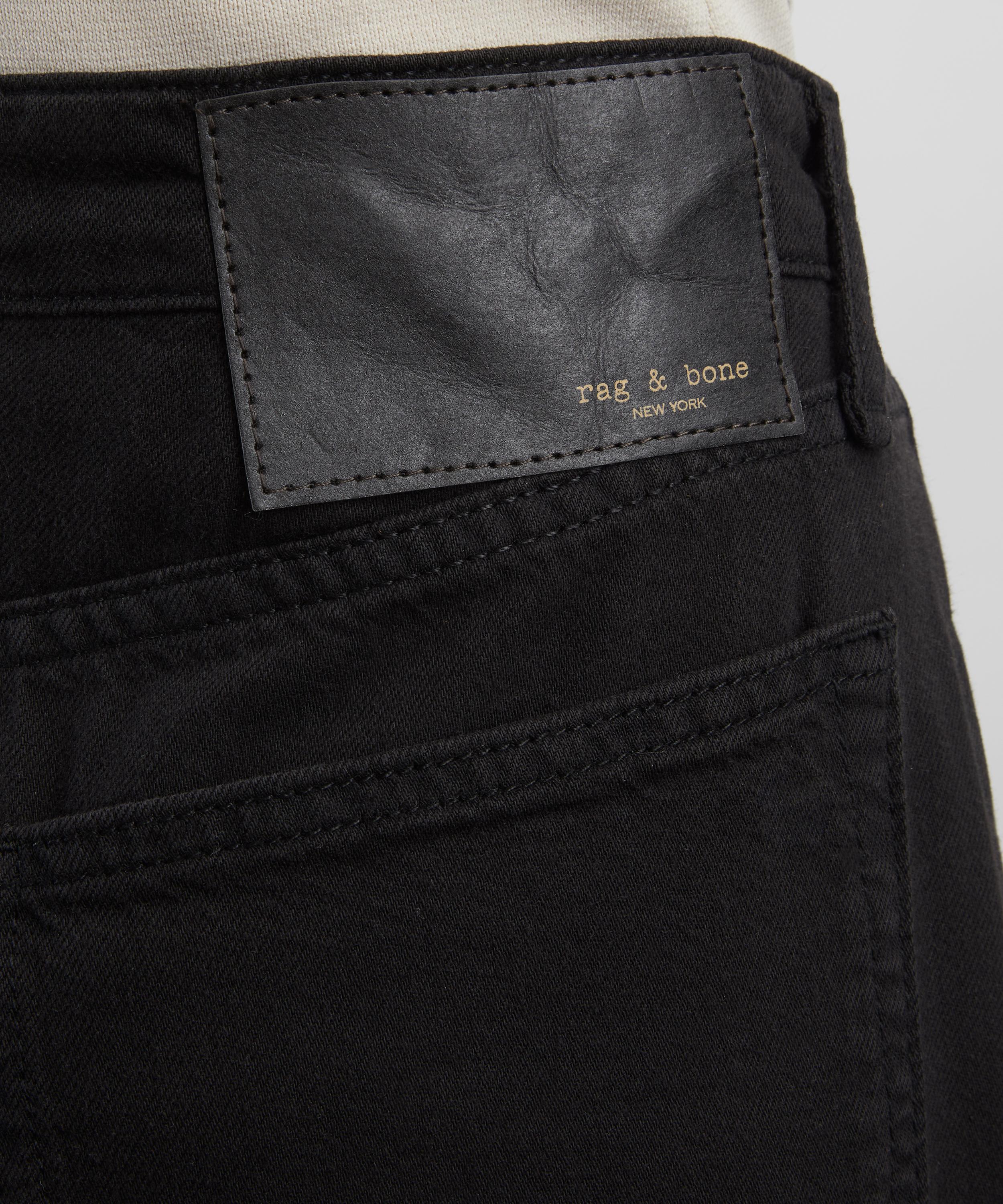 Rag & Bone - Featherweight Logan Wide-Leg Jeans in Black image number 4