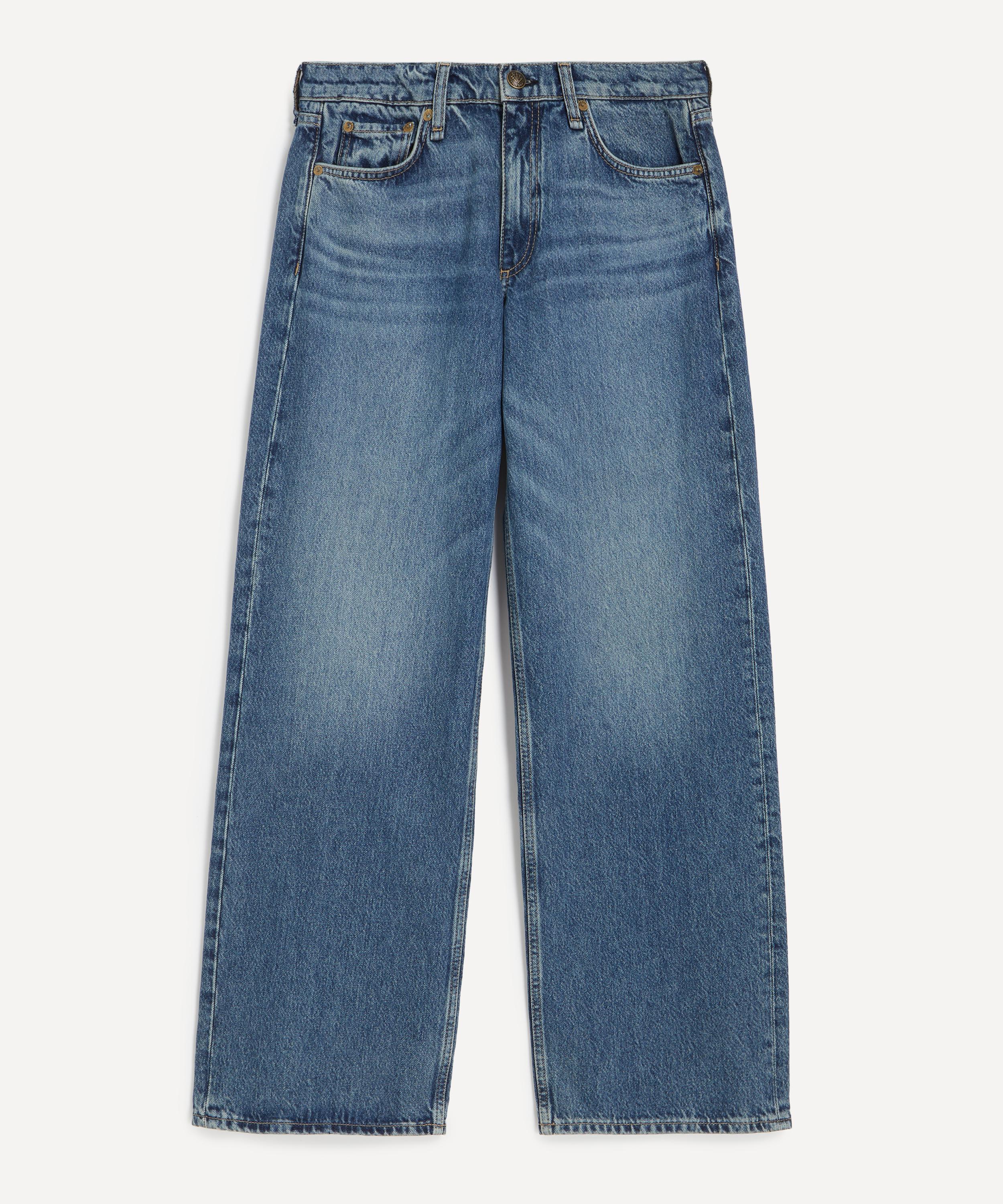Rag & Bone - Saige Relaxed Straight Jeans in Echo image number 0