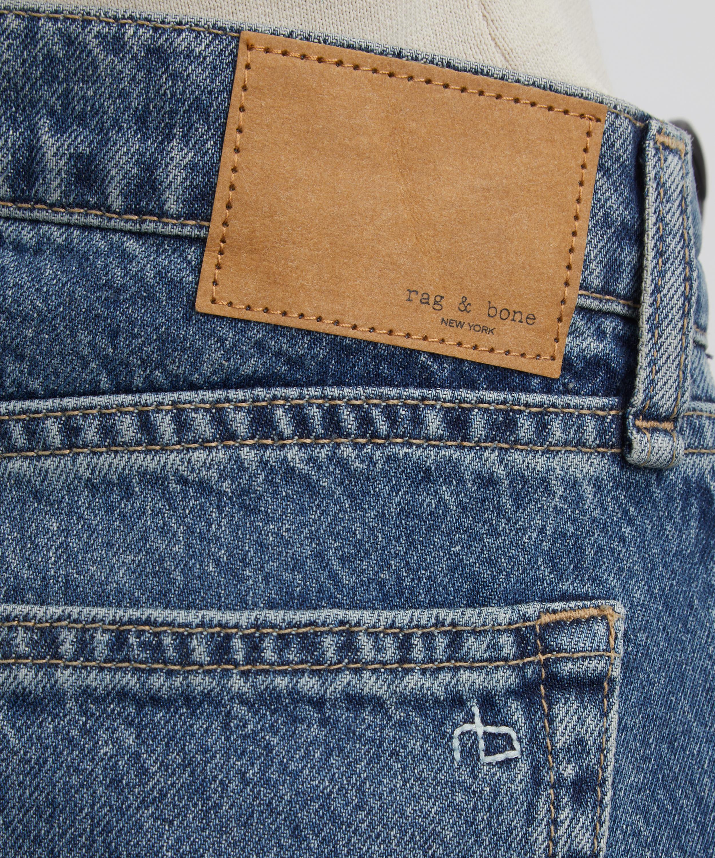 Rag & Bone - Saige Relaxed Straight Jeans in Echo image number 4