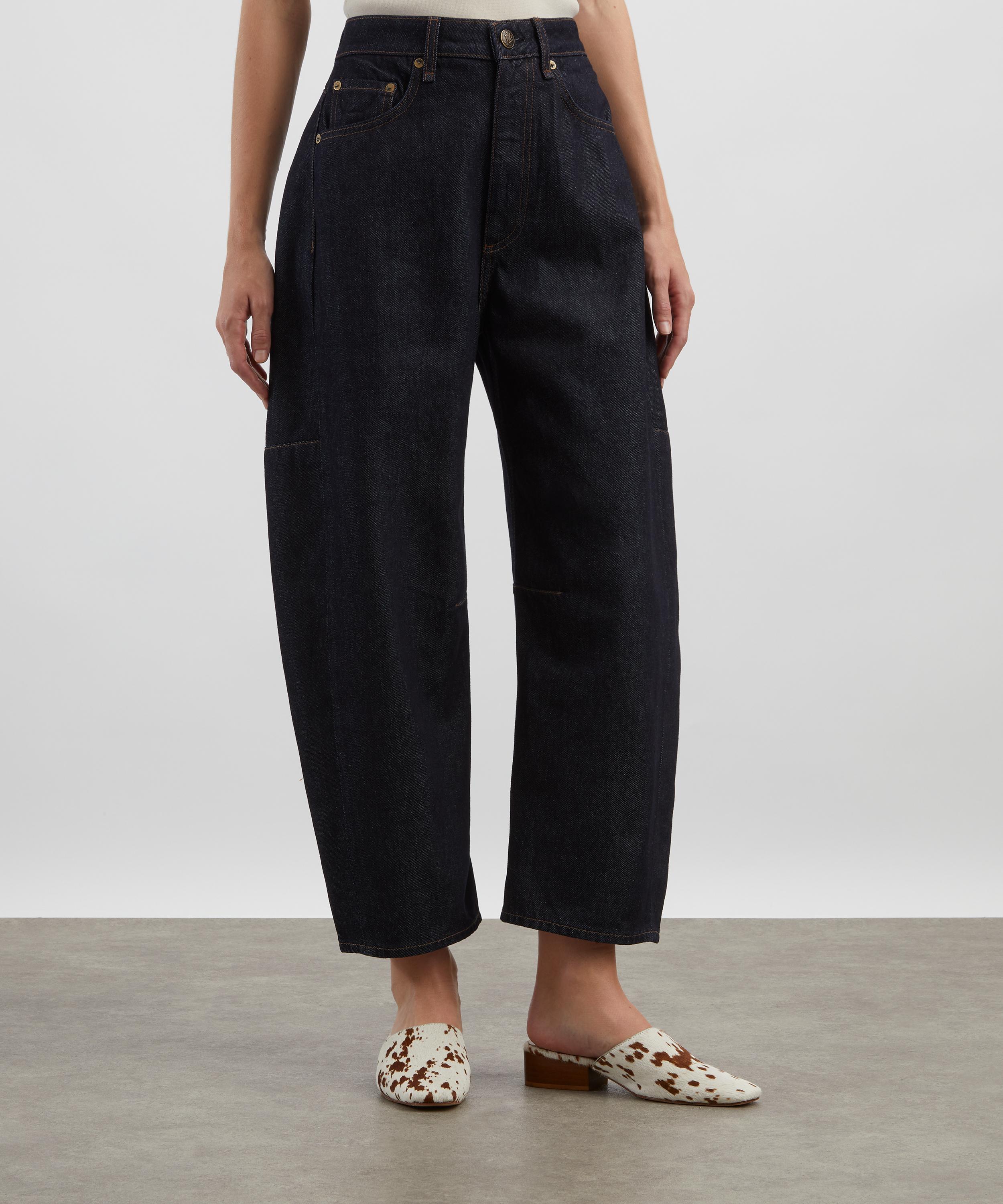 Rag & Bone - Charlie Ankle-Length Barrel Jeans in Twitri image number 2