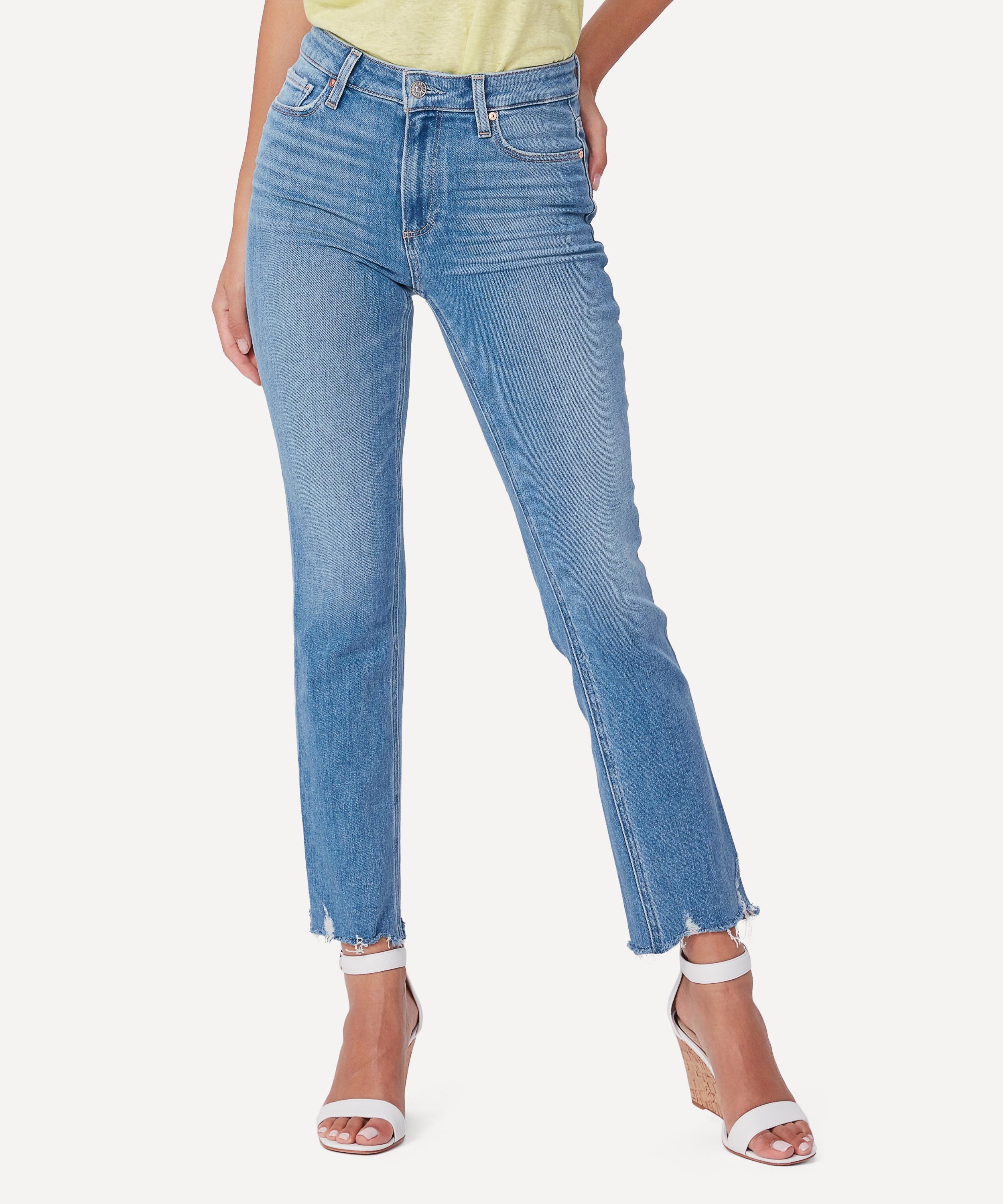 Paige - Cindy Straight Jeans in Mel Destroyed Hem image number 1