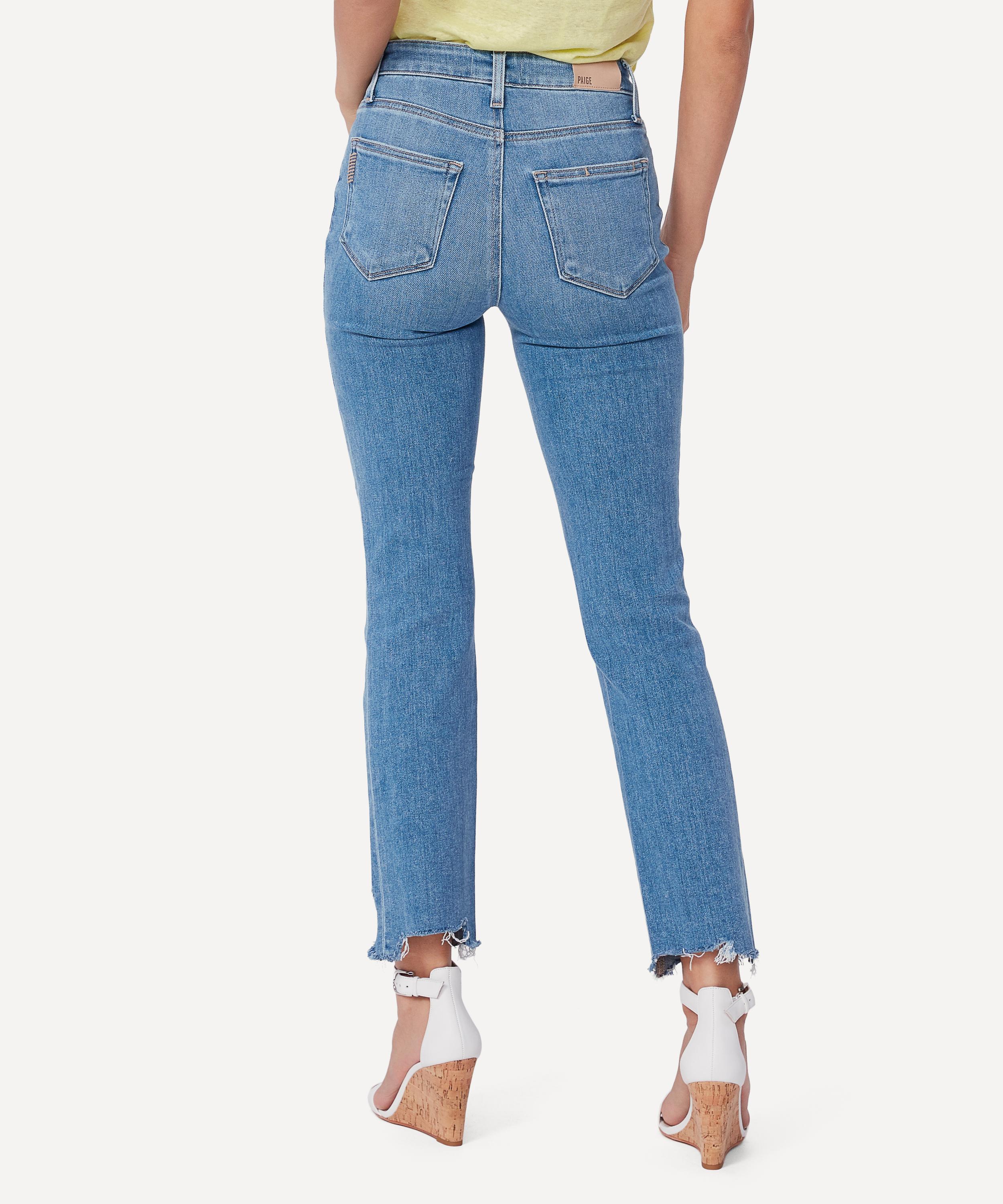 Paige - Cindy Straight Jeans in Mel Destroyed Hem image number 4