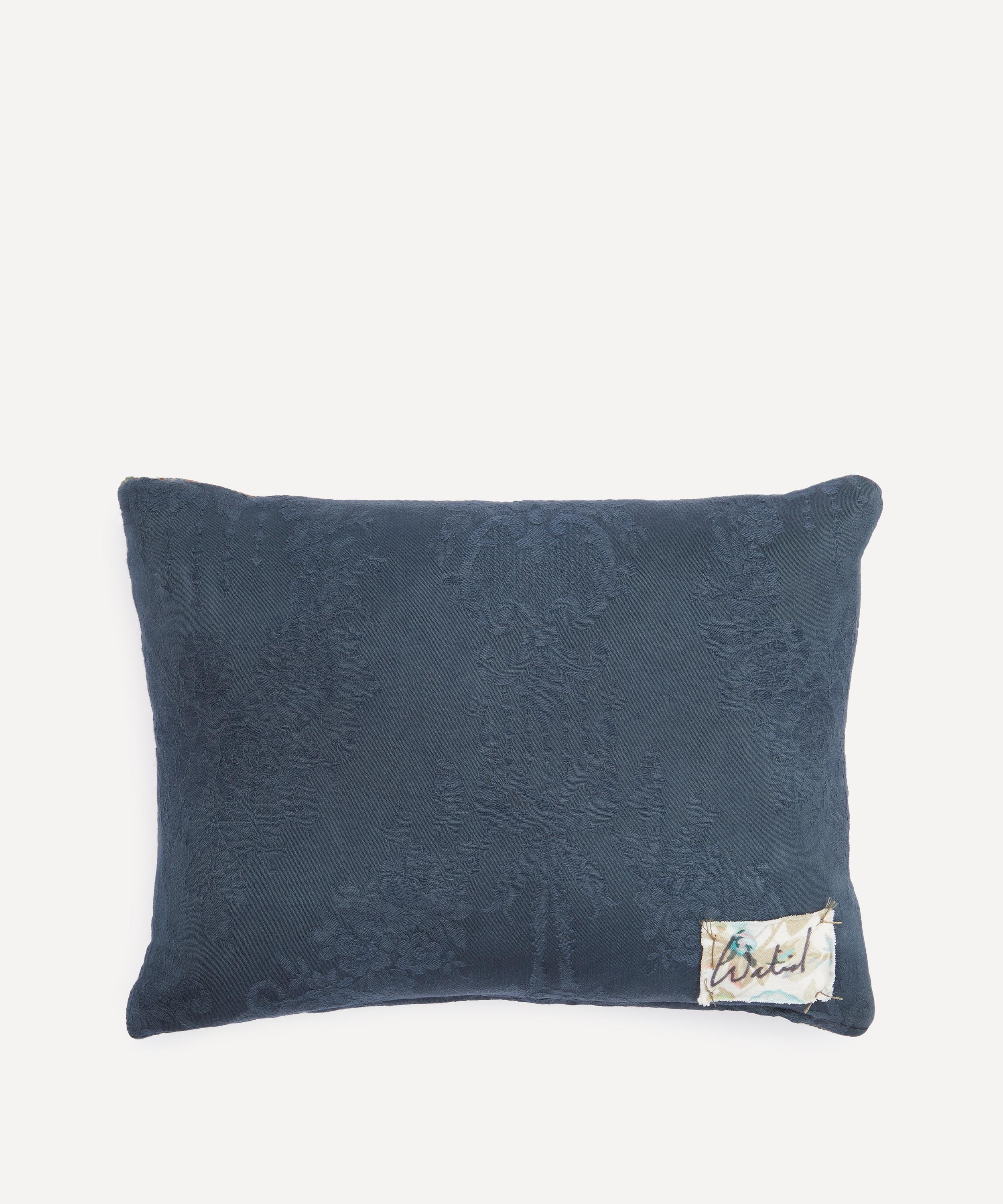 By Walid - Antique Floral Textile Cushion 1378 image number 1