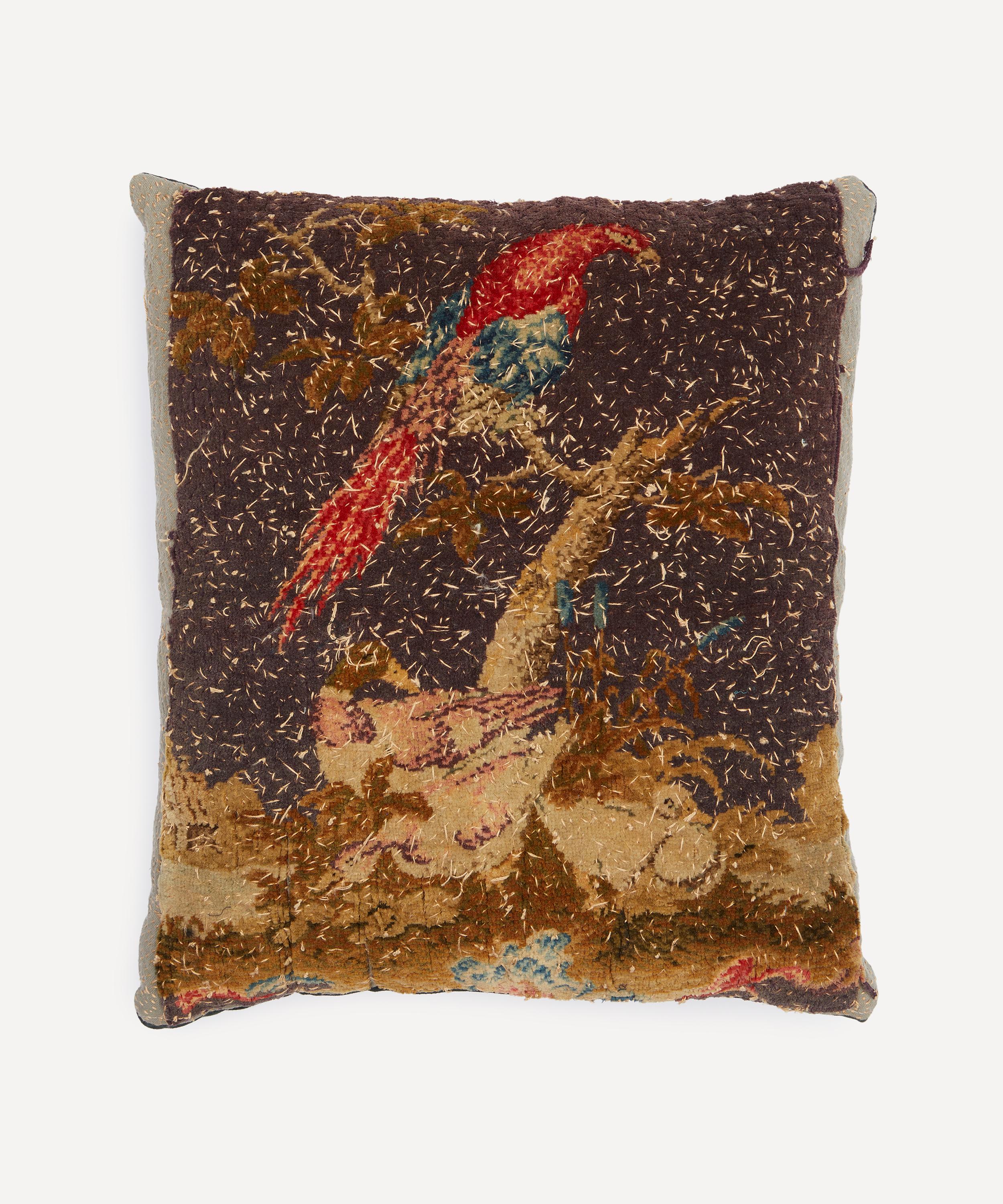 By Walid - Antique Fauna Textile Cushion 1408 image number 0