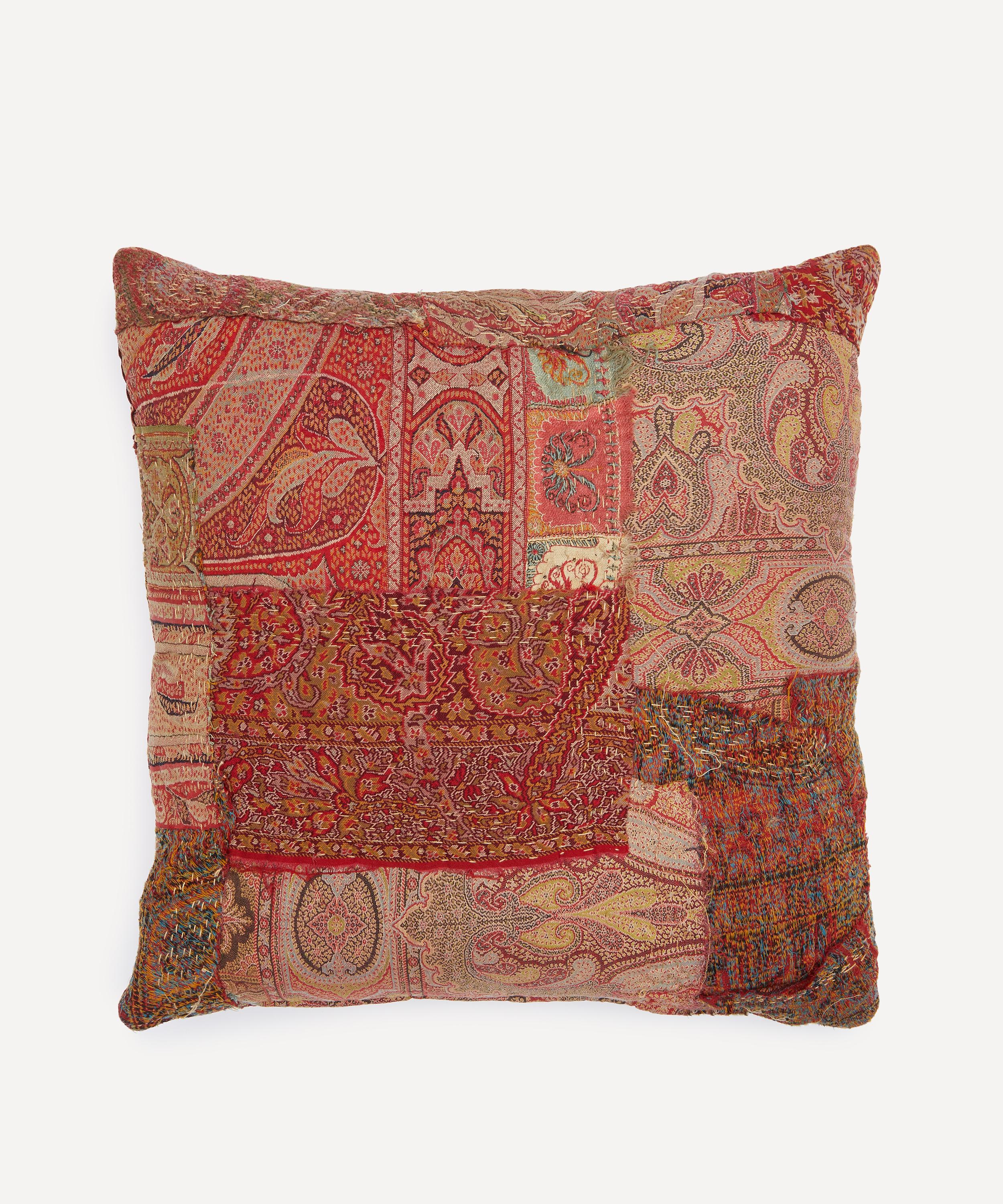 By Walid - Antique Paisley Textile Cushion 1428 image number 0