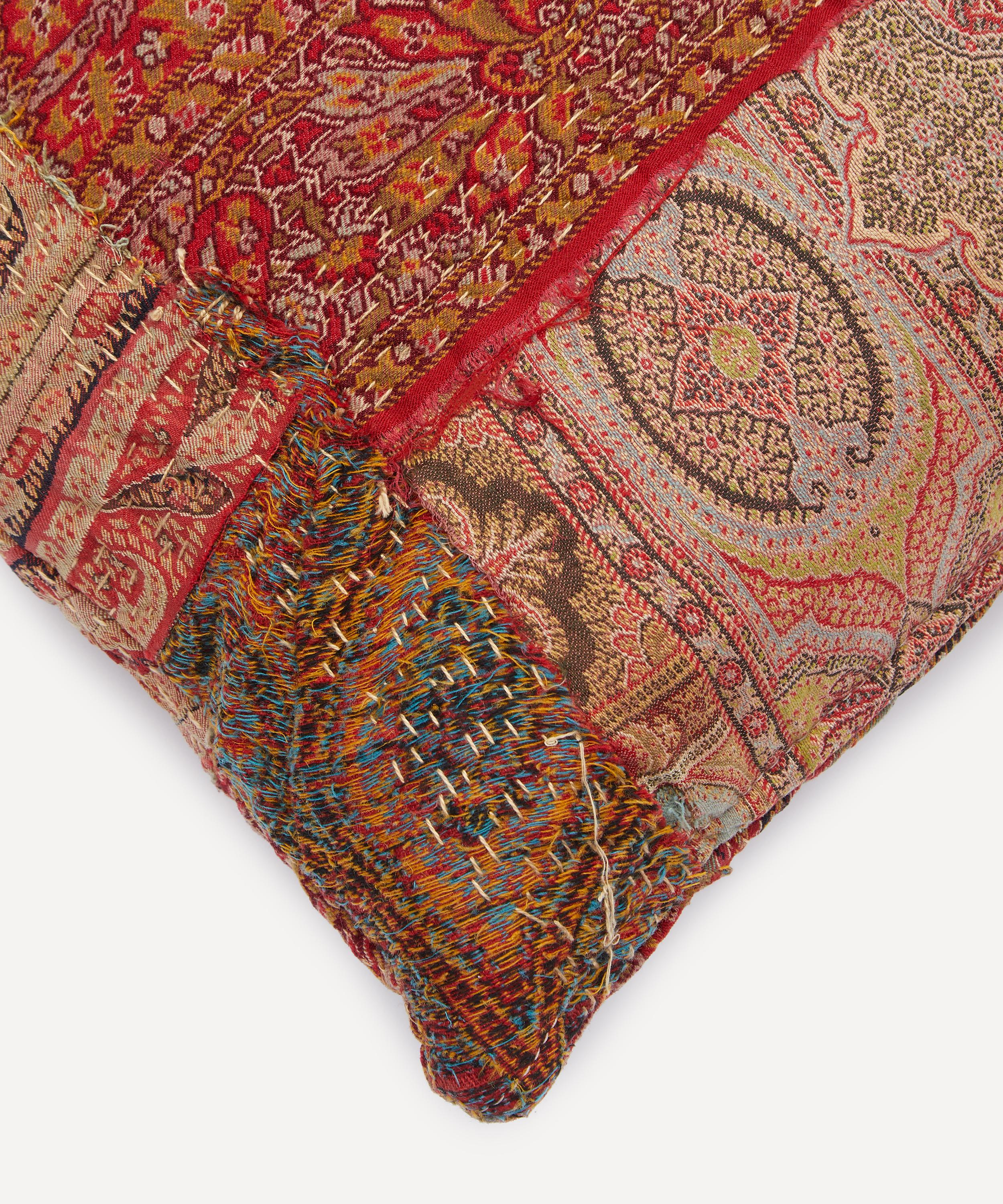 By Walid - Antique Paisley Textile Cushion 1428 image number 2