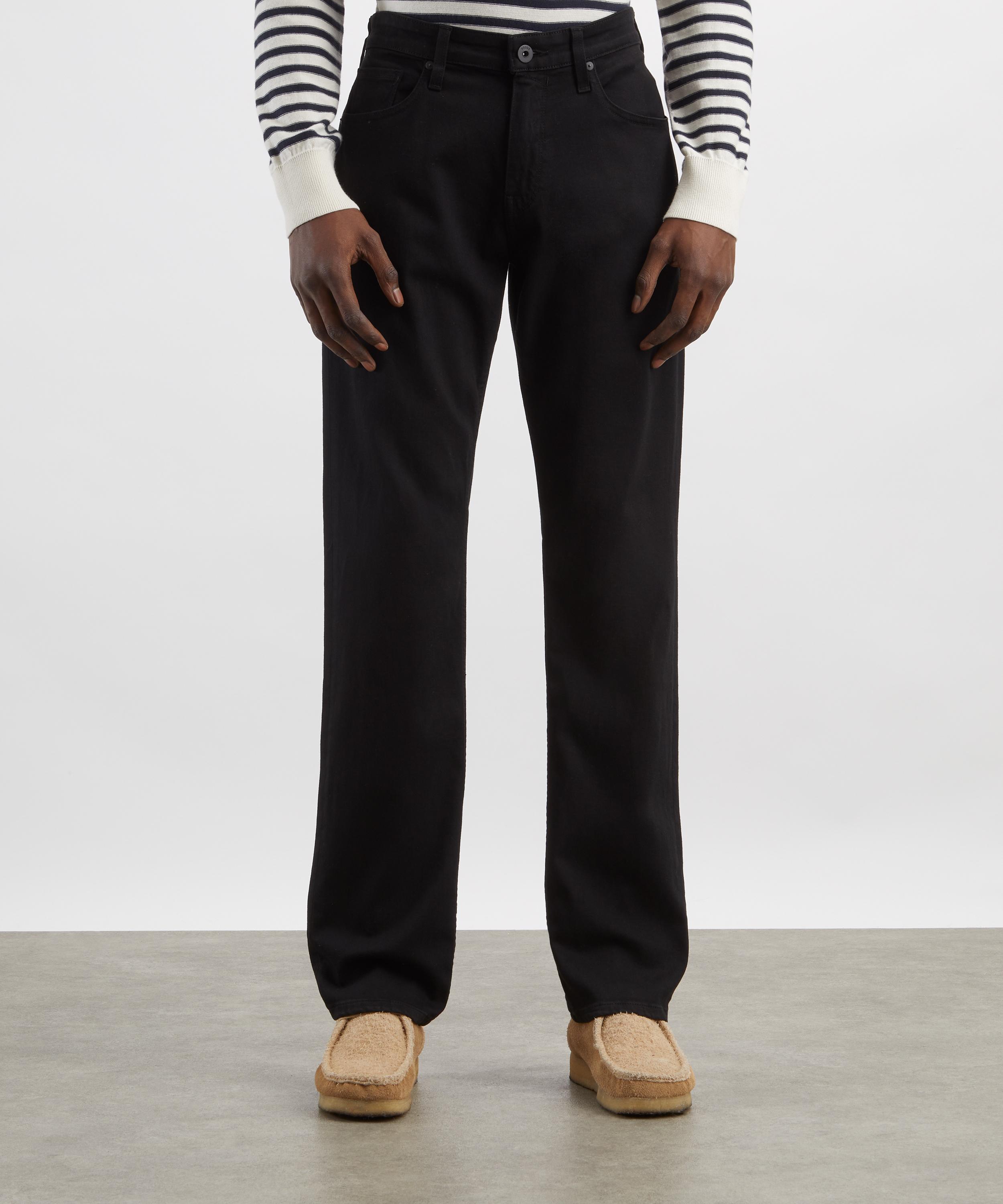 Paige - Normandie Straight Jeans in Black Shadow image number 2