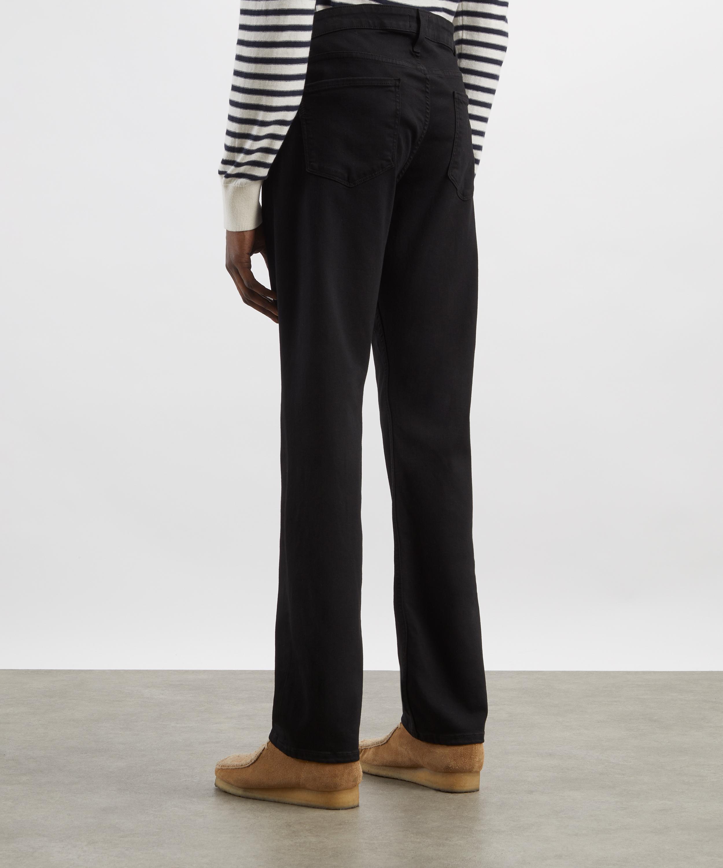 Paige - Normandie Straight Jeans in Black Shadow image number 3