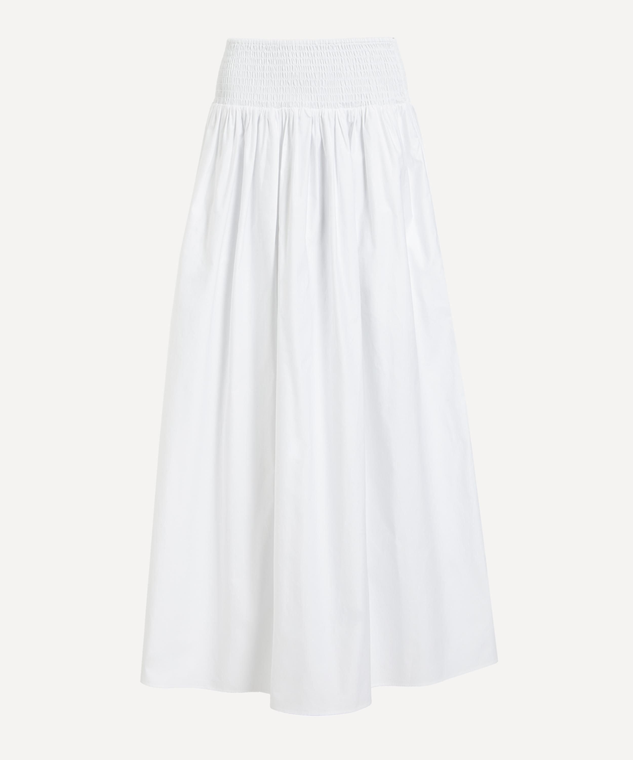 Solid & Striped - White Noreen Maxi Skirt image number 0