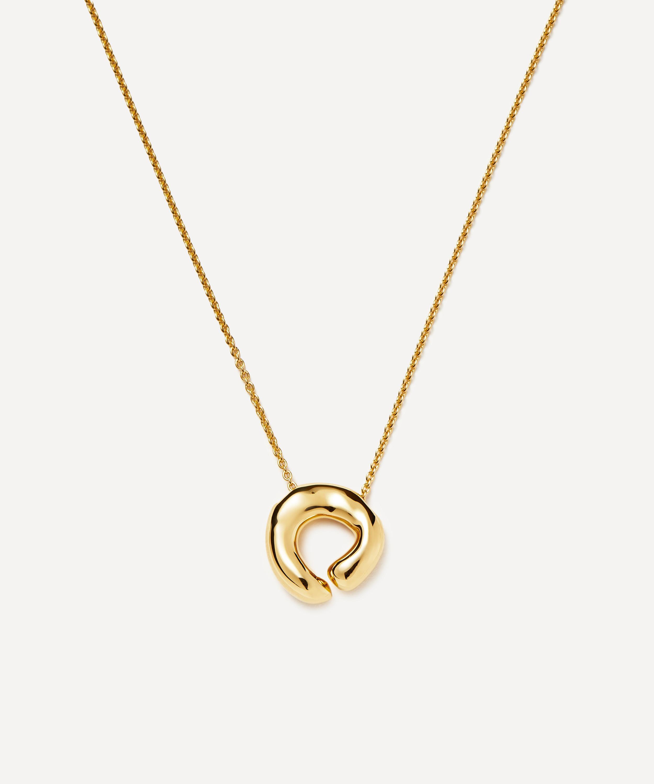 Missoma - 18ct Gold-Plated Molten Open Pendant Necklace