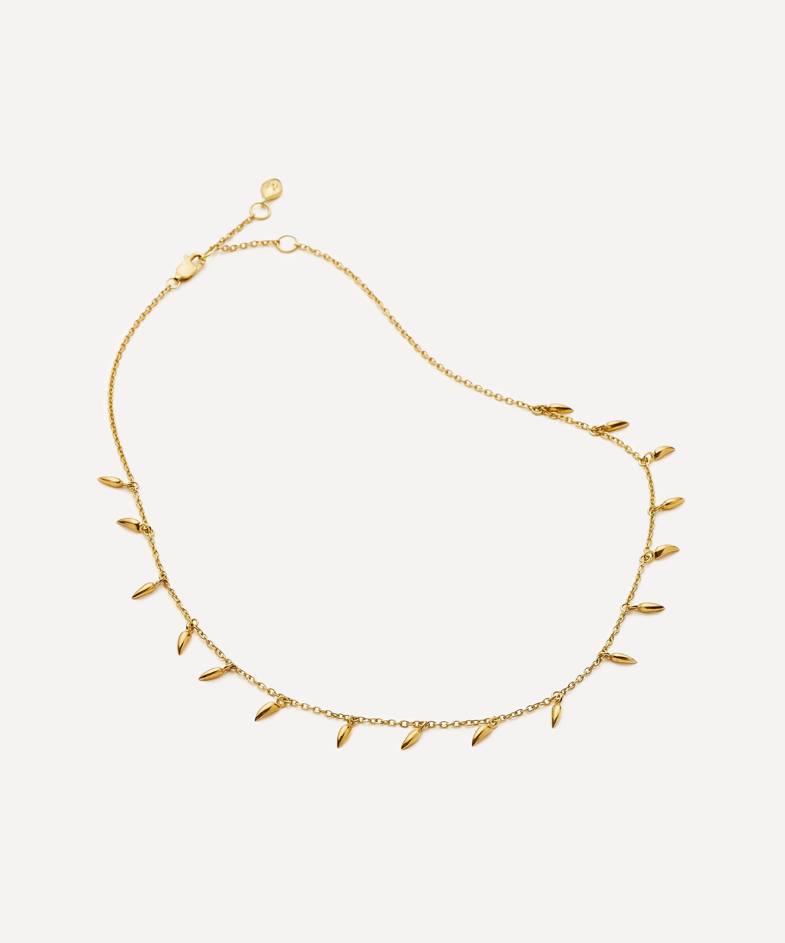 Missoma - 18ct Gold-Plated Vermeil Silver Lucy Williams Mini Fang Necklace image number 2