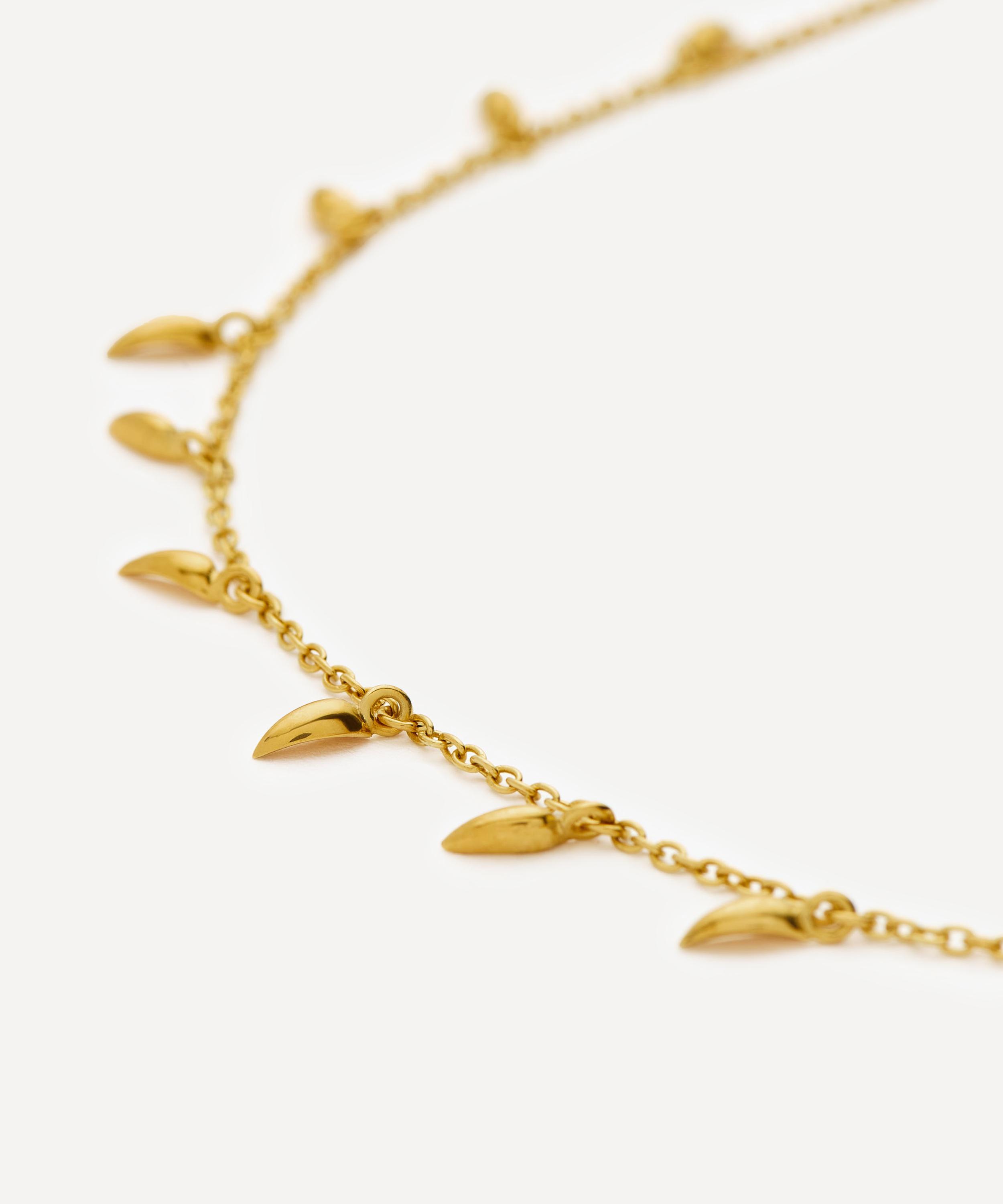 Missoma - 18ct Gold-Plated Vermeil Silver Lucy Williams Mini Fang Necklace image number 3