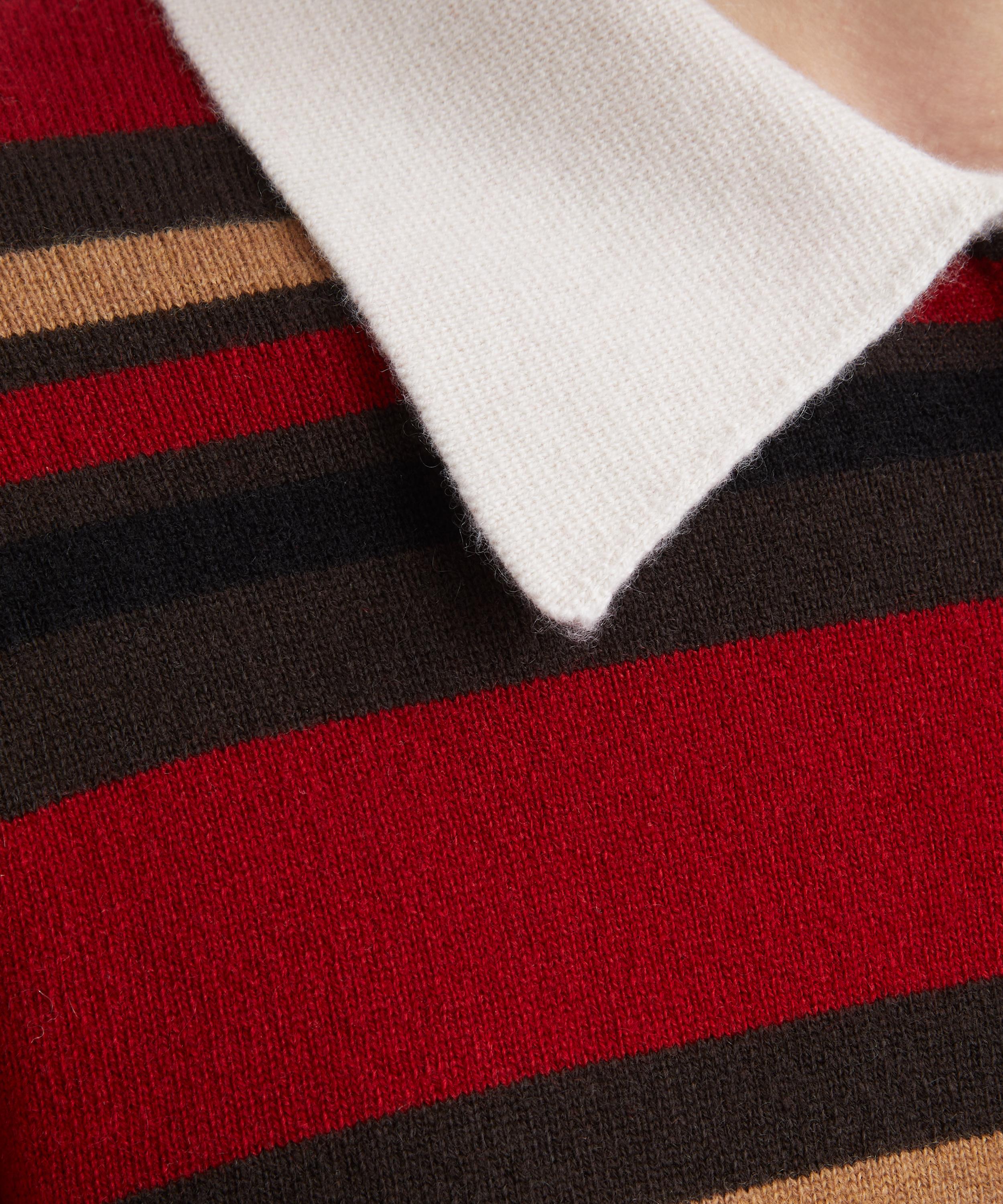 Guest In Residence - Cropped Stripe Cashmere Rugby Jumper image number 4
