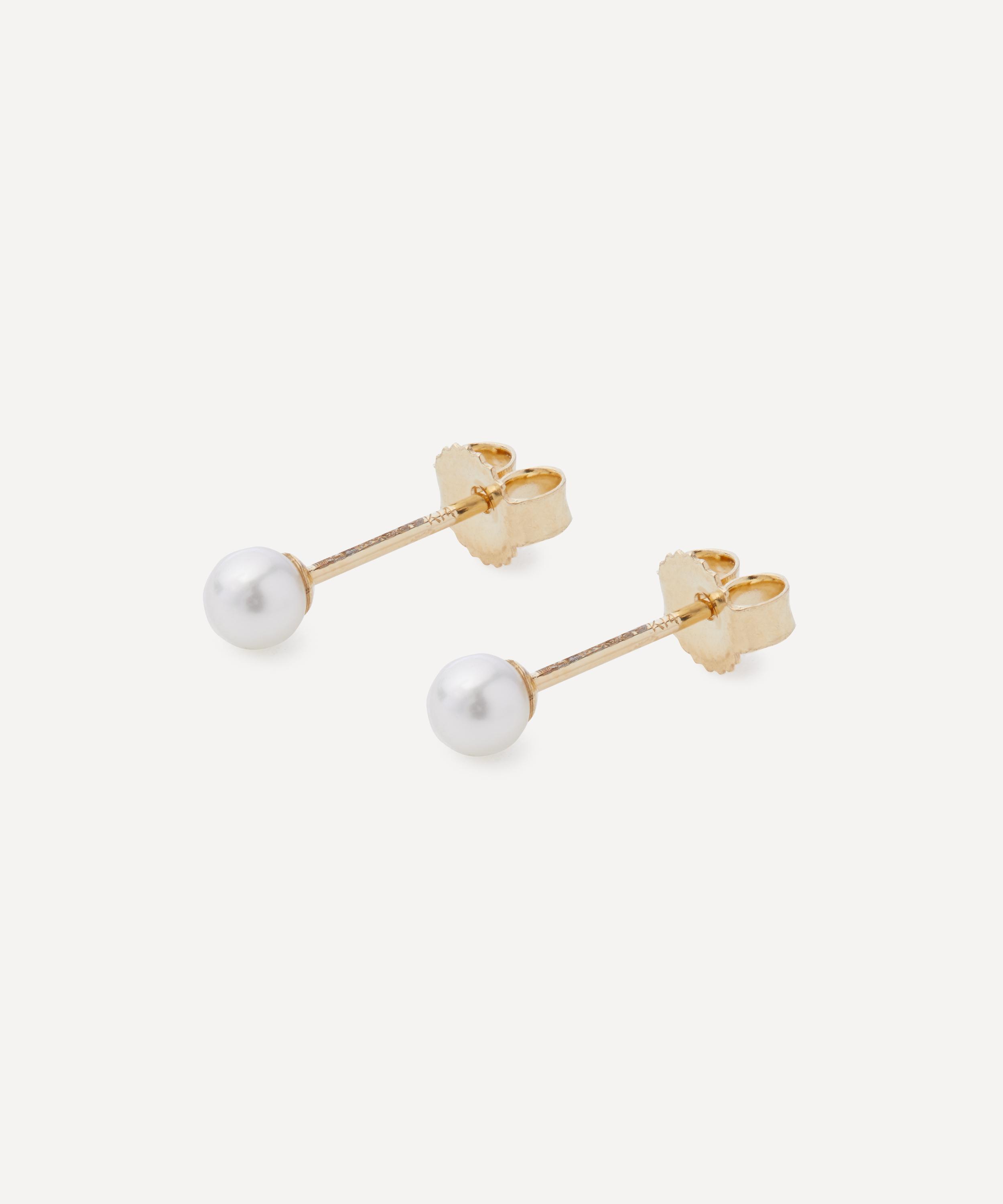 Mizuki - 14ct Gold Sea of Beauty Akoya Pearl Stud Earrings image number 1