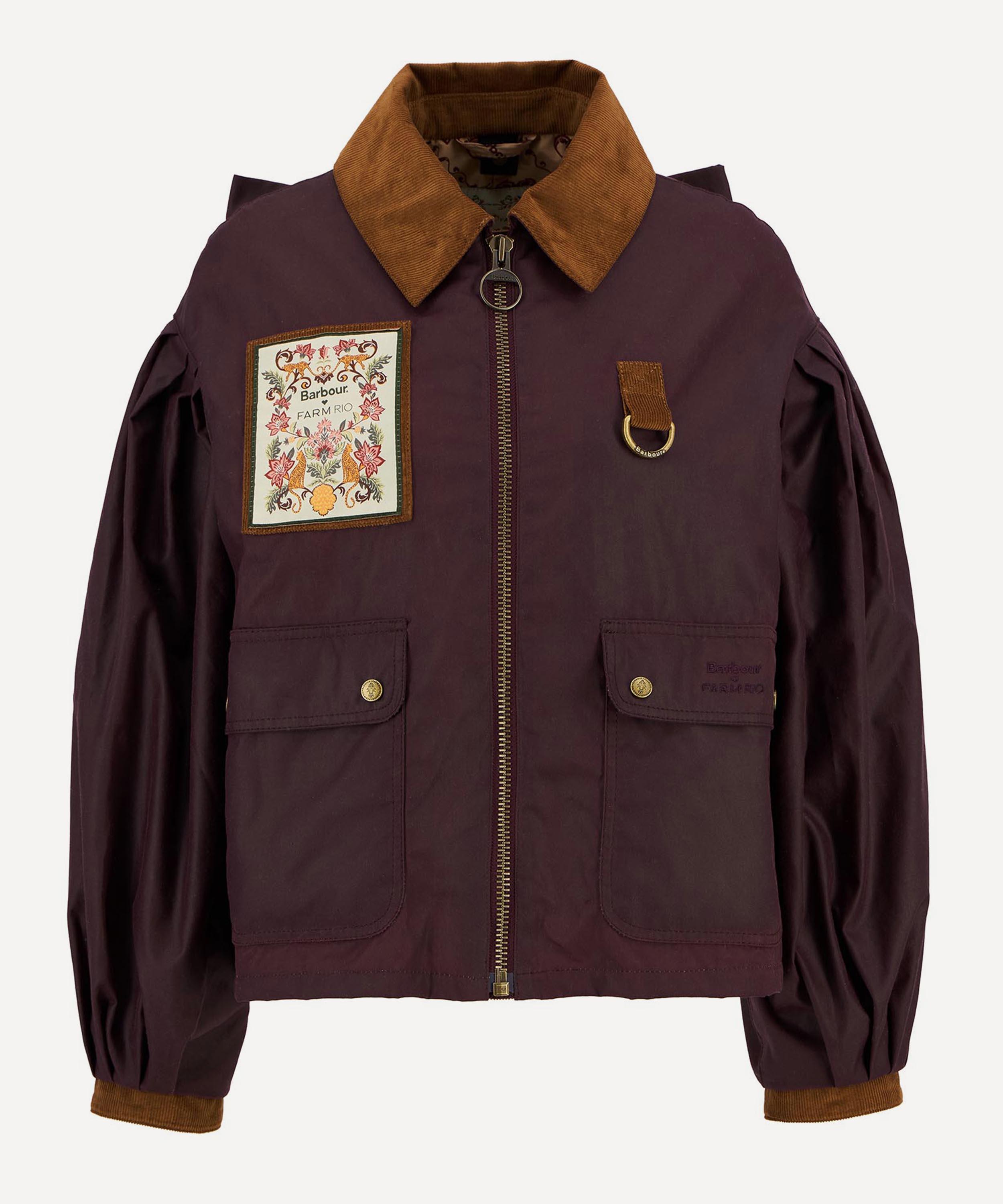 Barbour - Barbour x FARM Rio Thais Waxed Jacket image number 0