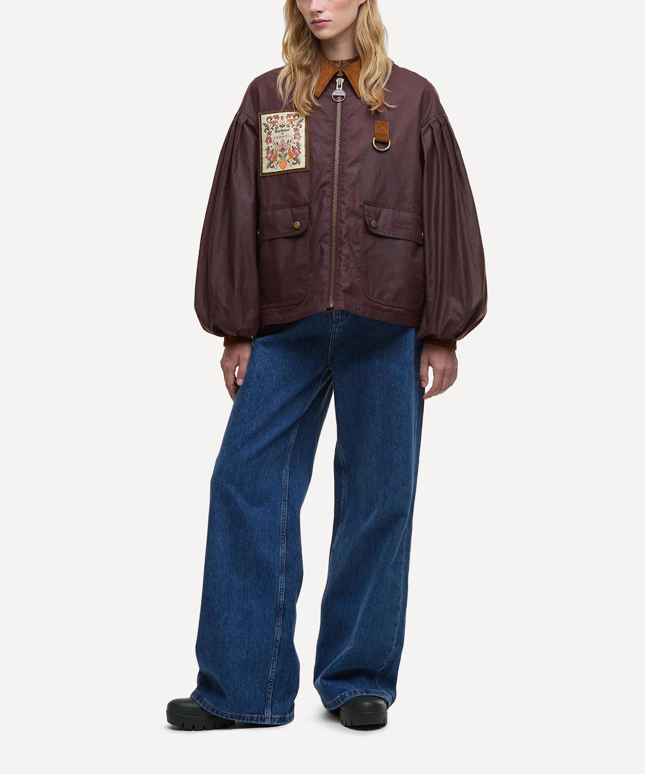 Barbour - Barbour x FARM Rio Thais Waxed Jacket image number 5