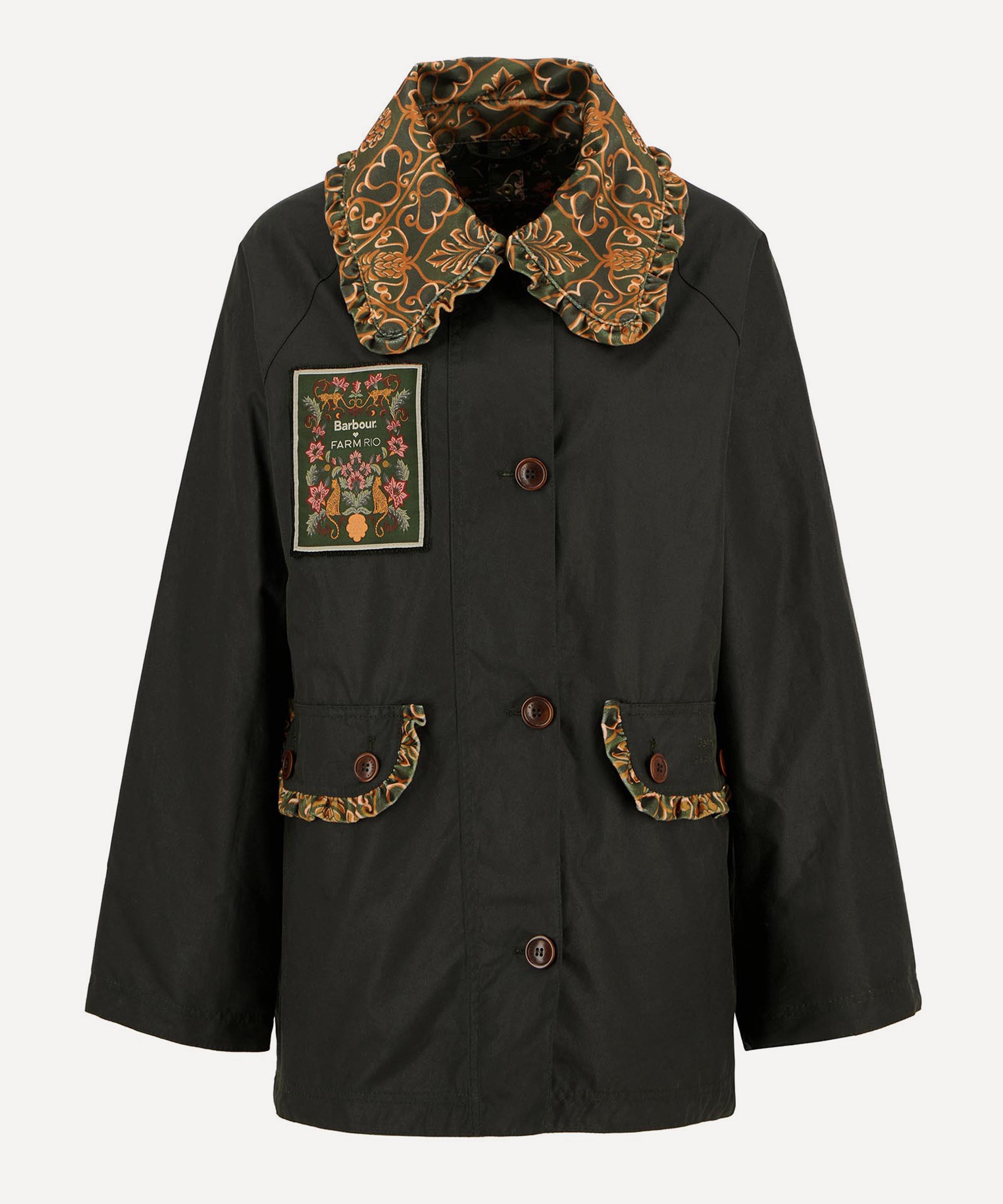 Barbour - Barbour x FARM Rio Maria-Clara Waxed Jacket image number 0