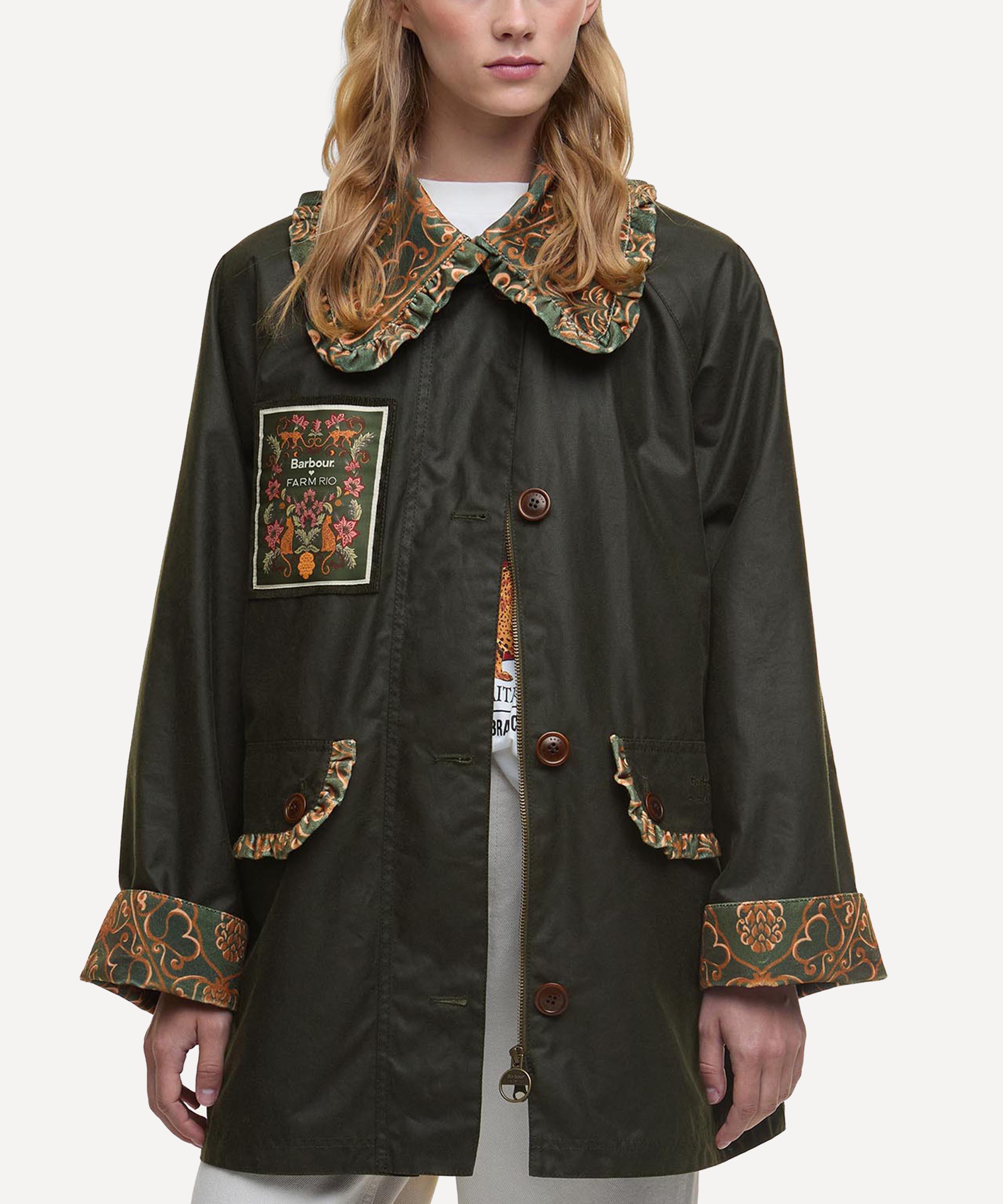 Barbour - Barbour x FARM Rio Maria-Clara Waxed Jacket image number 1