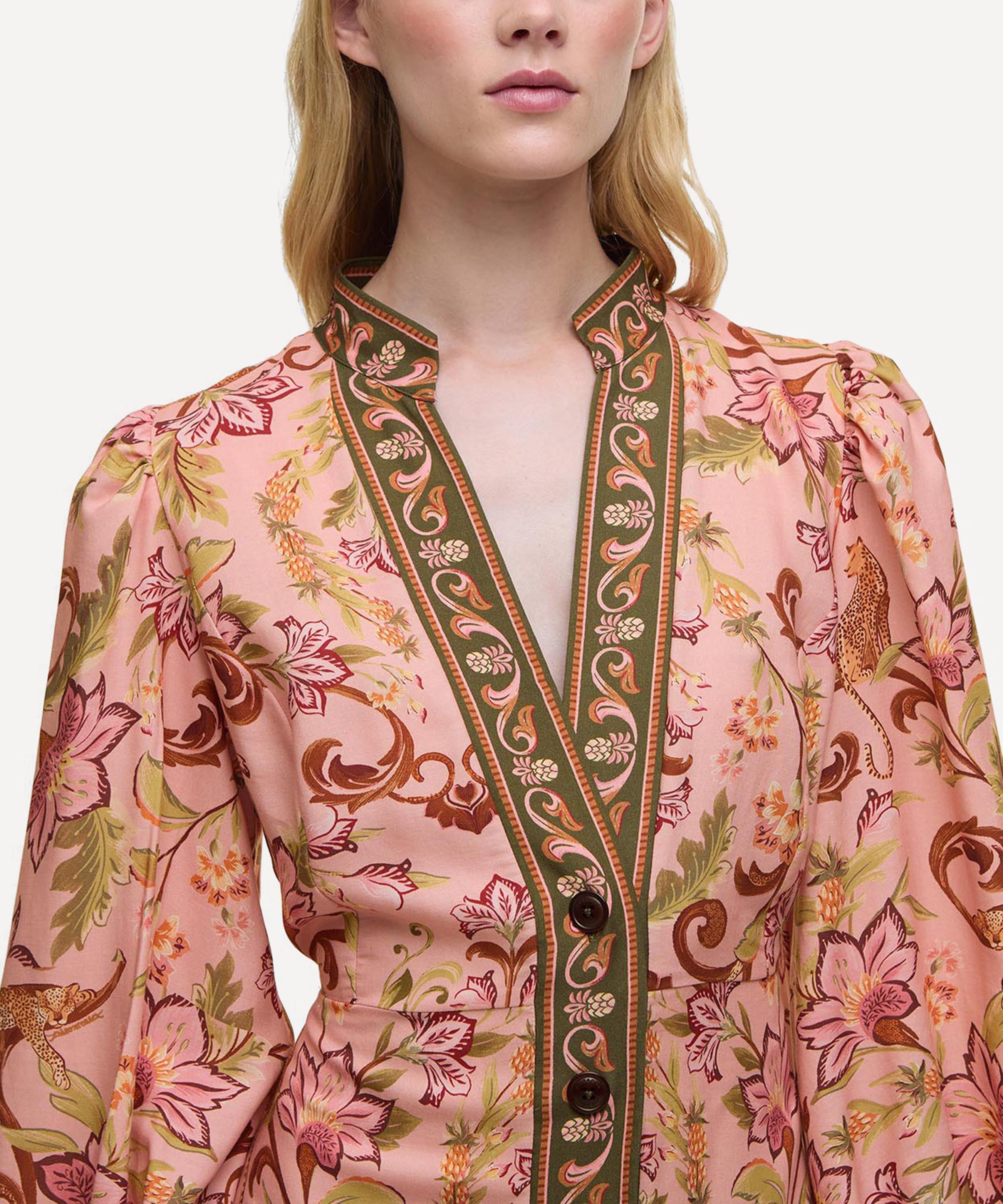 Barbour - Barbour x FARM Rio Alice Maxi Dress image number 4
