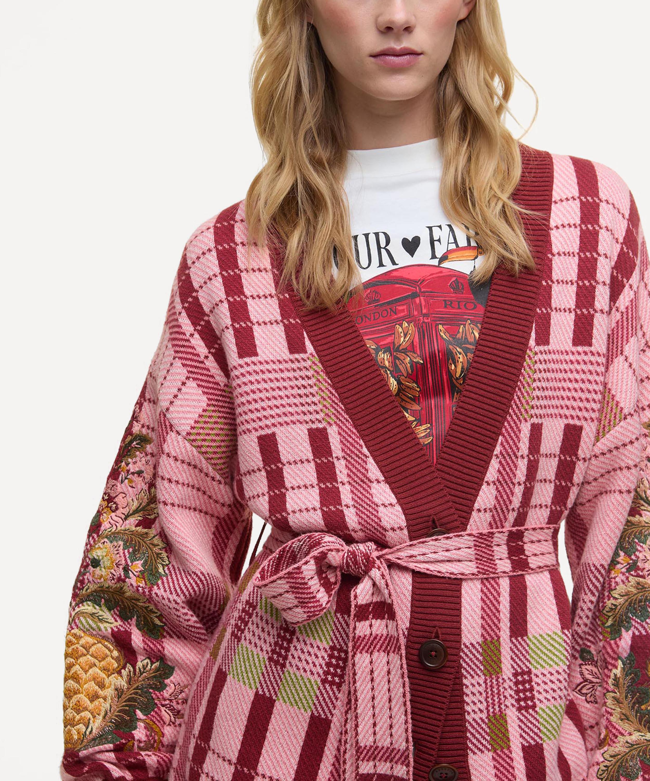 Barbour - Barbour x FARM Rio Luisa Embroidered Cardigan  image number 3