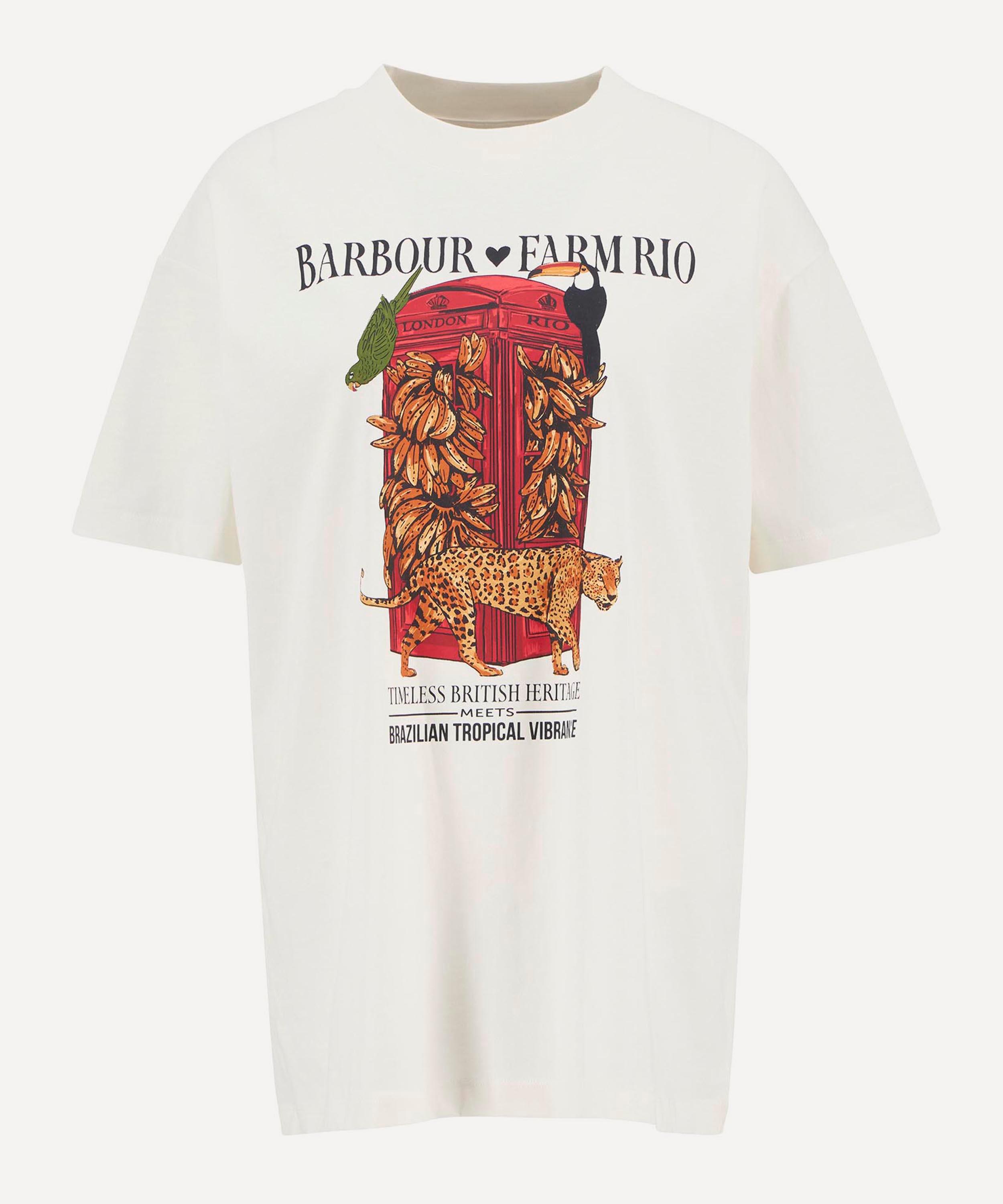 Barbour - Barbour x FARM Rio Maria Clara Graphic T-Shirt image number 0