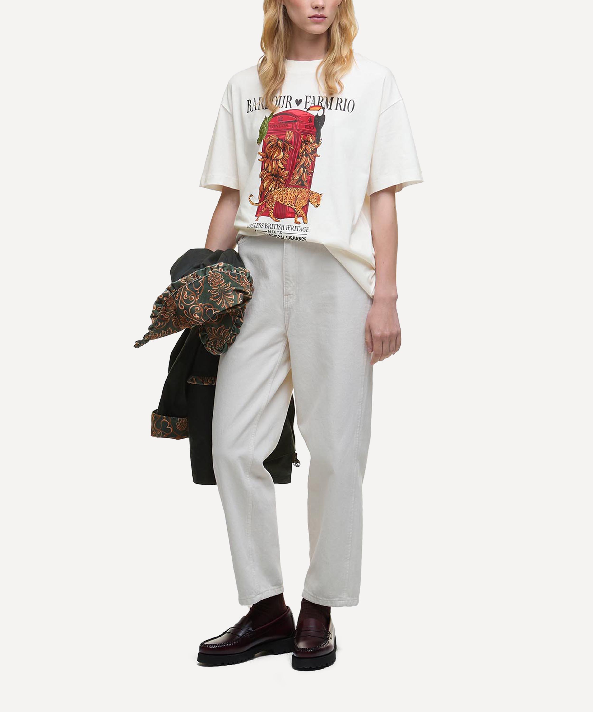 Barbour - Barbour x FARM Rio Maria Clara Graphic T-Shirt image number 4