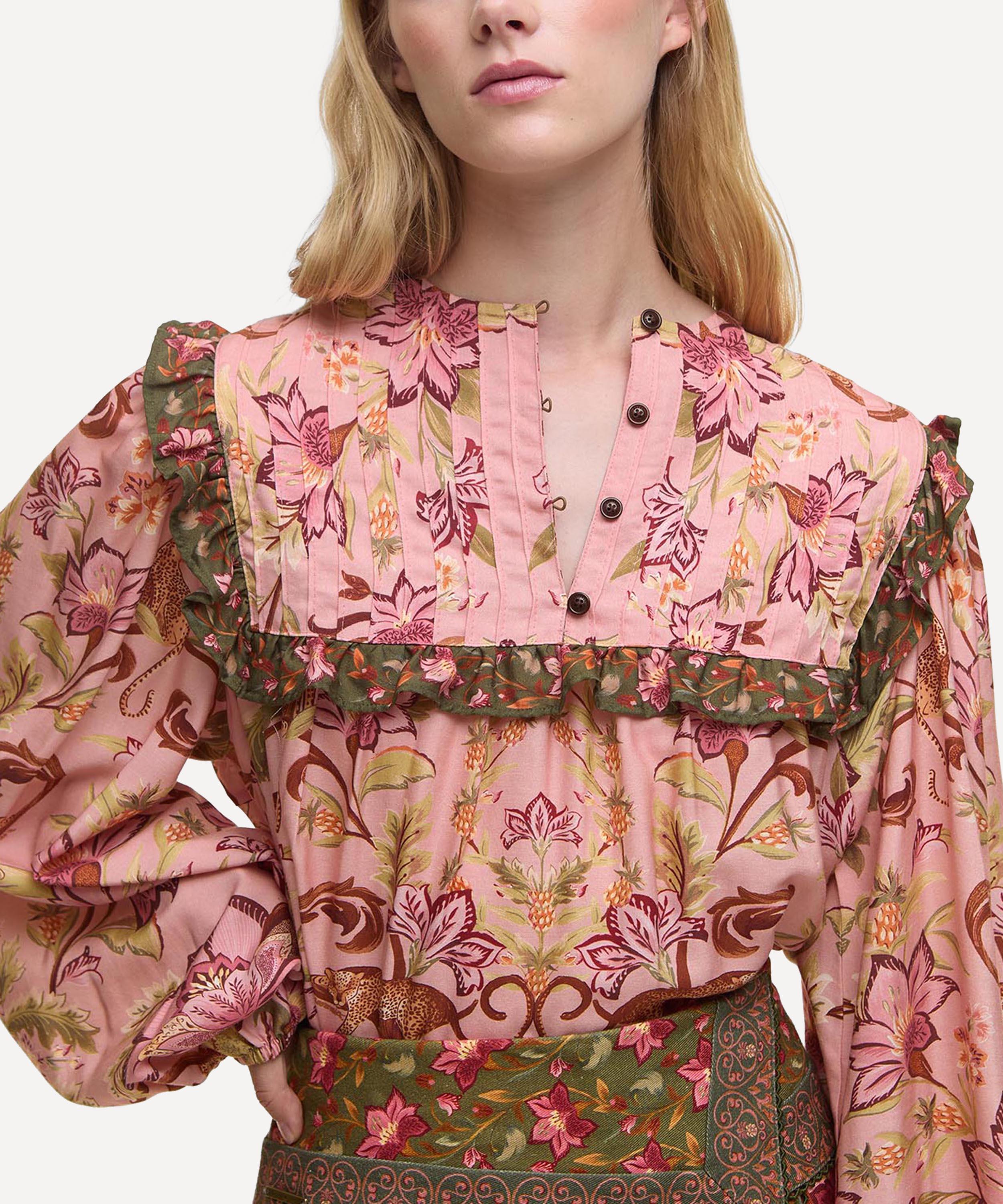 Barbour - Barbour x FARM Rio Cami Blouse image number 3