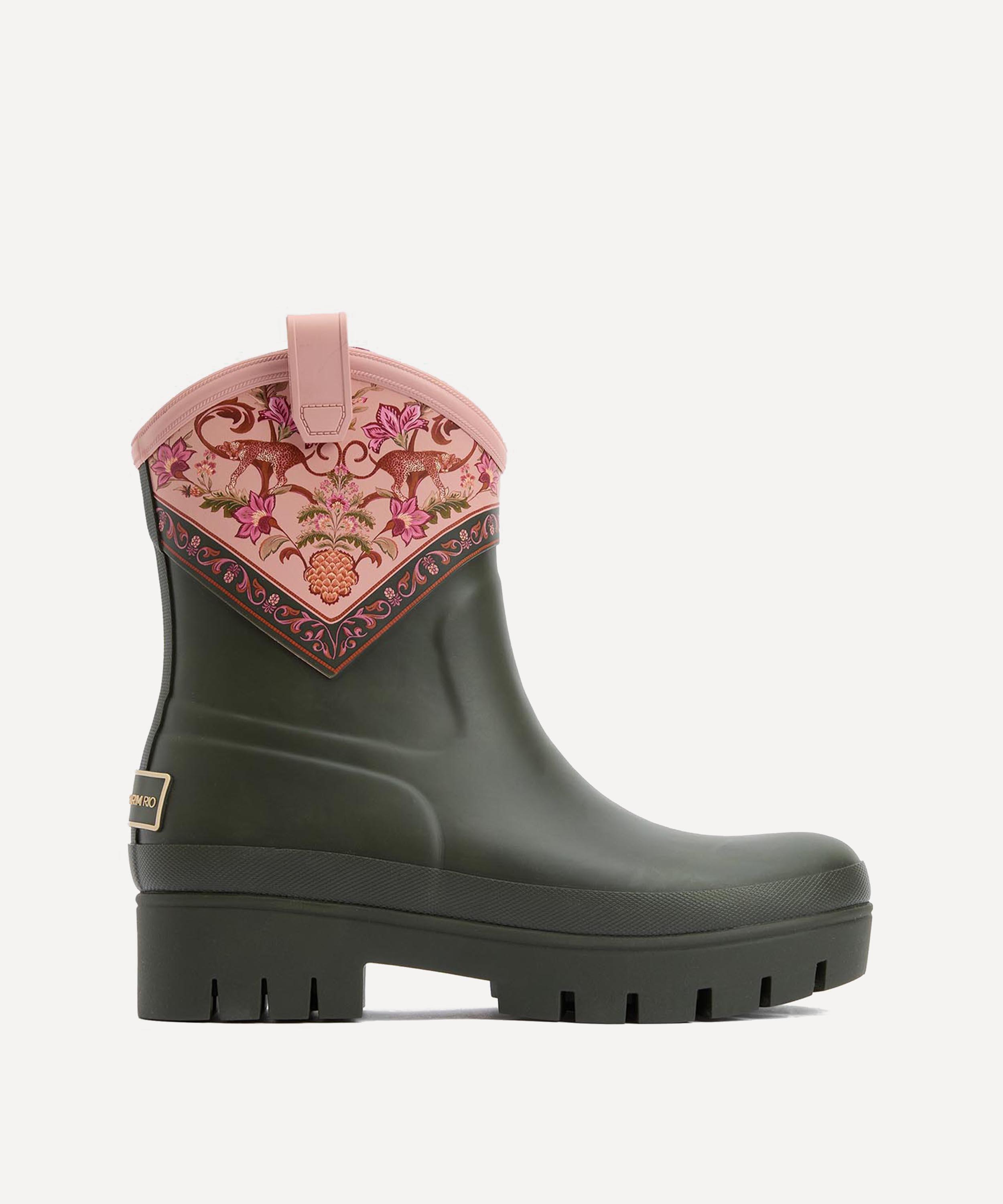 Barbour - Barbour x FARM Rio Thais Ankle Wellingtons image number 1