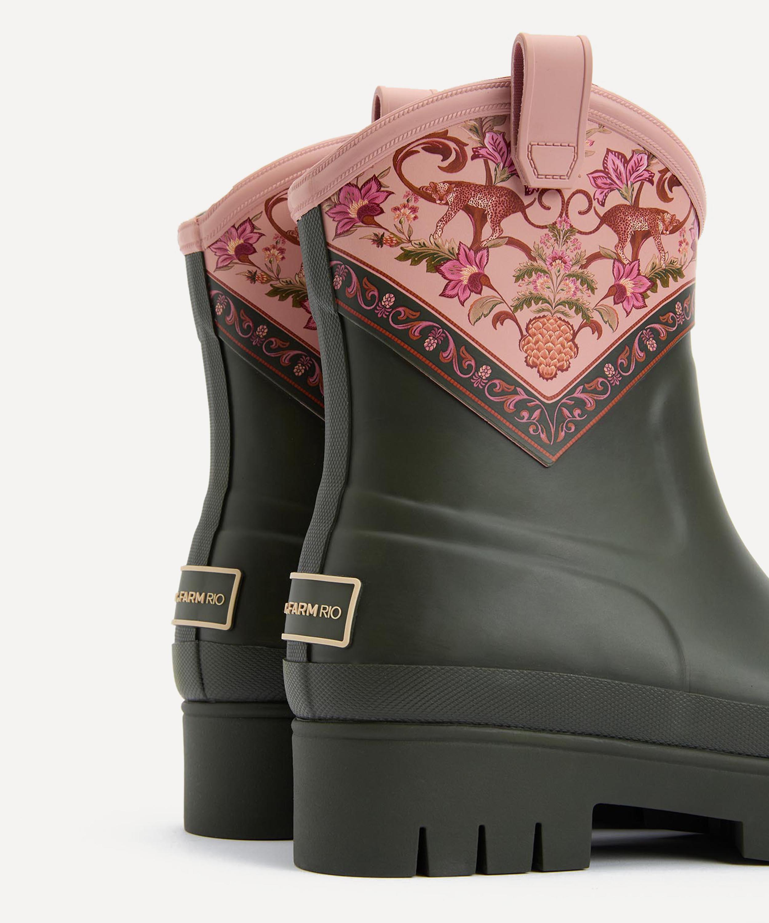 Barbour - Barbour x FARM Rio Thais Ankle Wellingtons image number 4