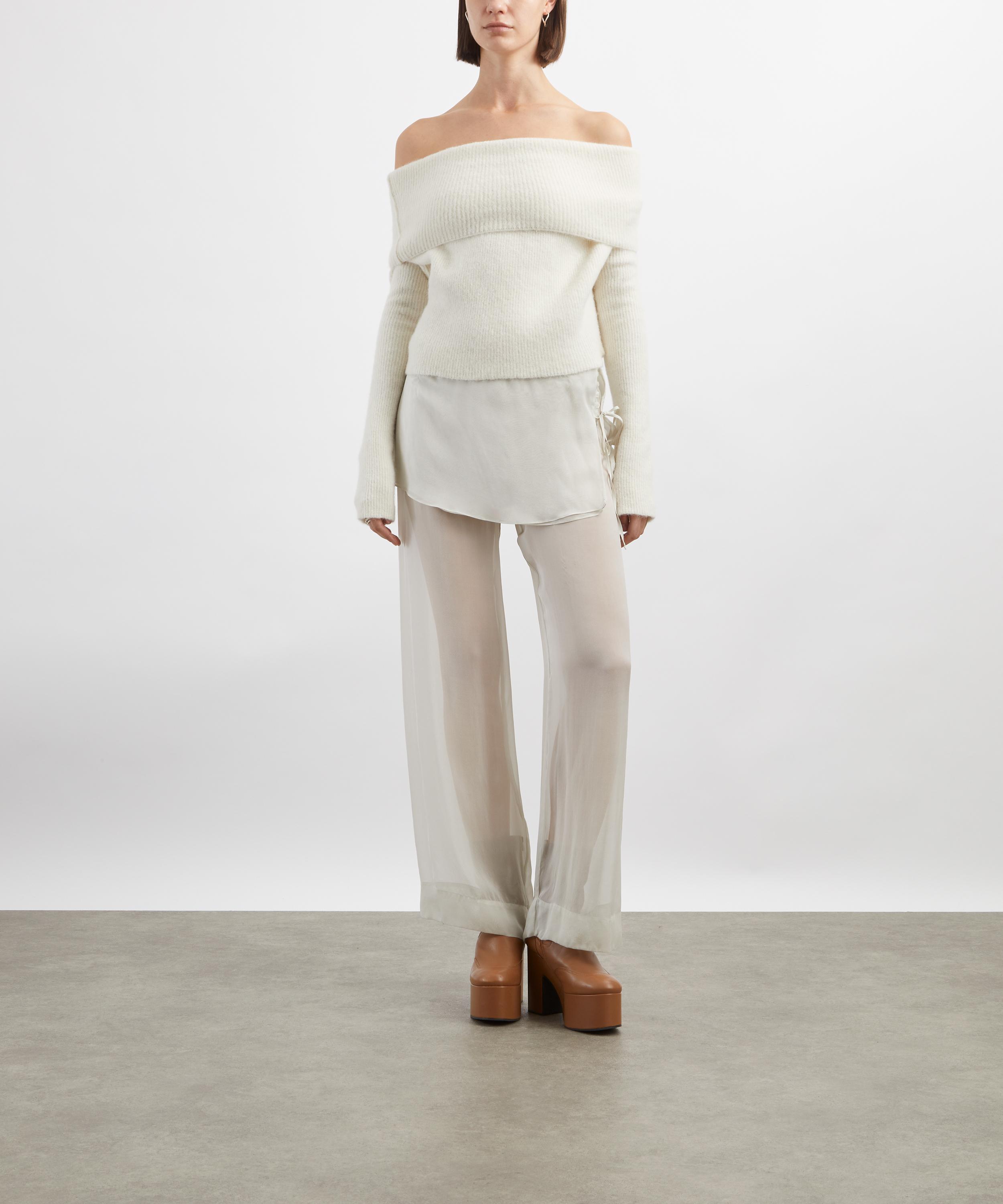 Rick Owens - Long-Sleeve Cowl Knit Top image number 1