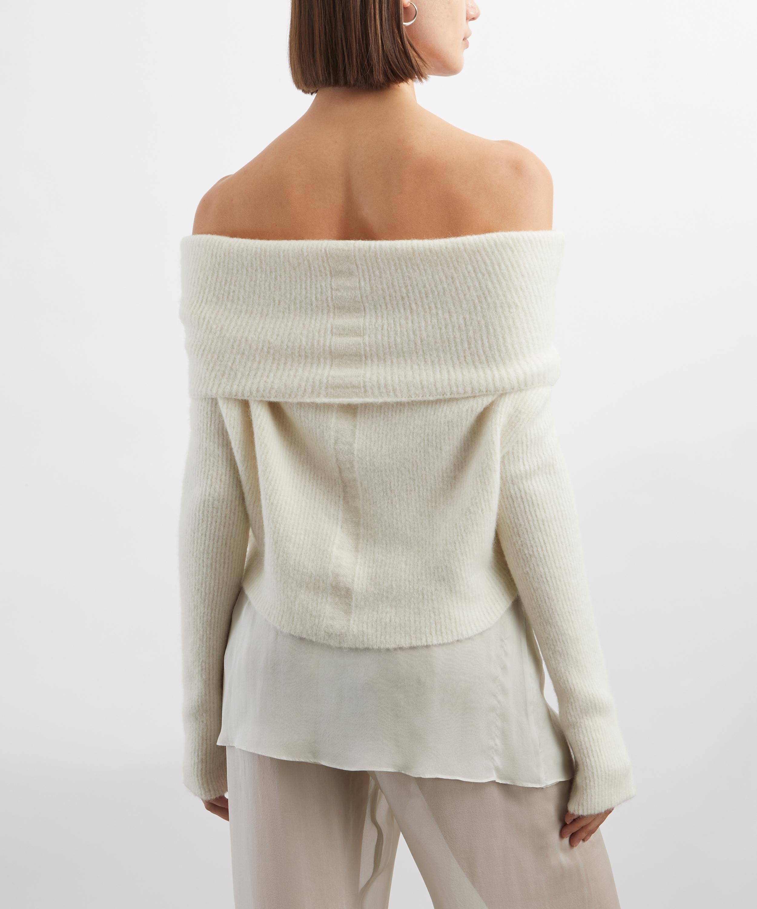 Rick Owens - Long-Sleeve Cowl Knit Top image number 3