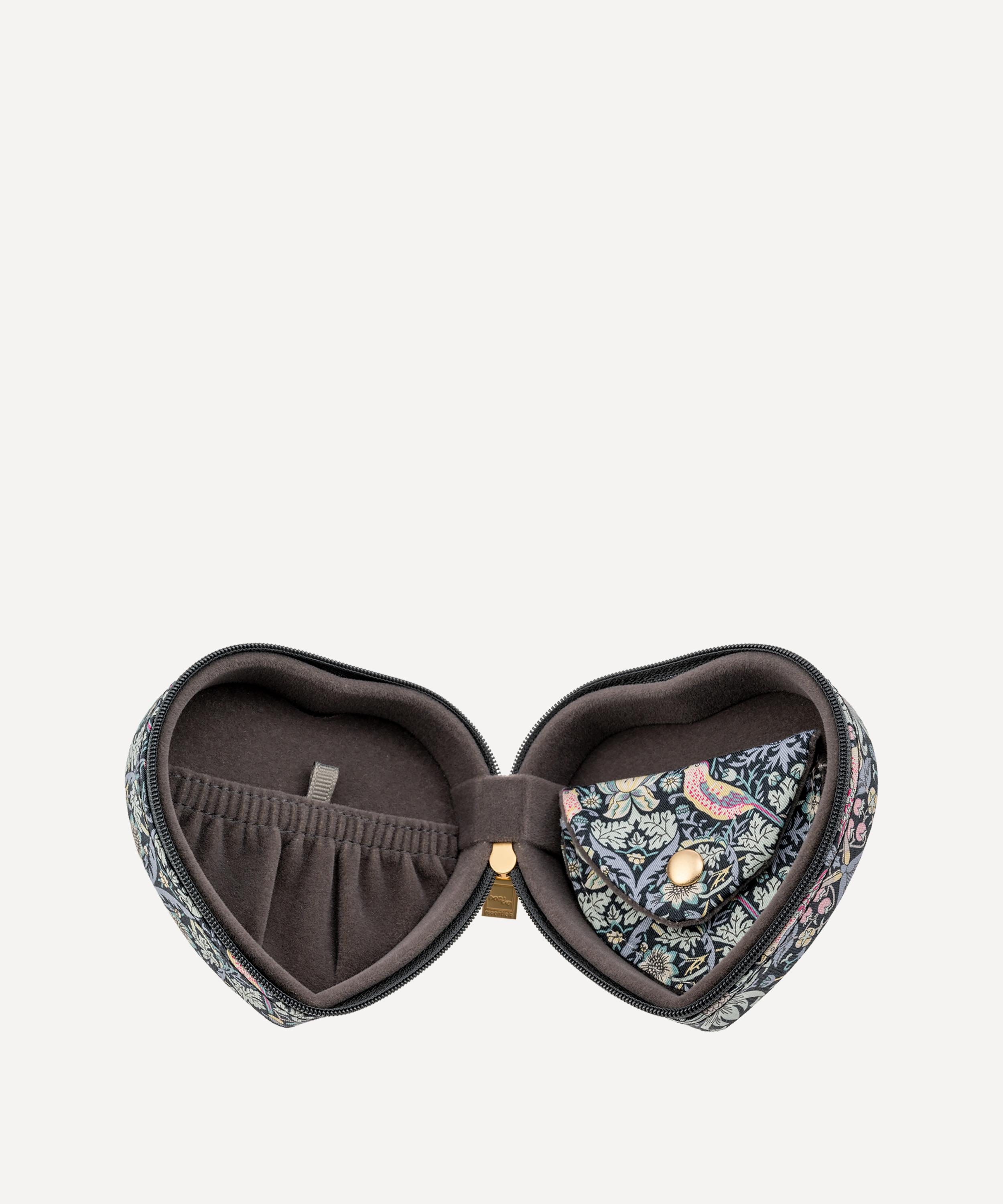 Bon Dep - Strawberry Thief Tana Lawn™ Cotton Heart Jewellery Box image number 1