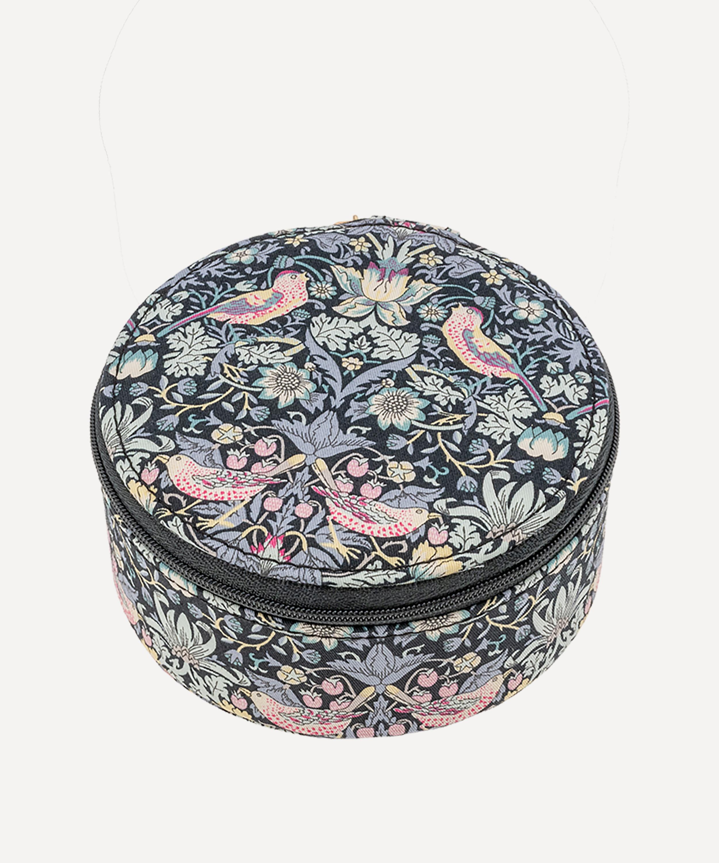 Bon Dep - Strawberry Thief Tana Lawn™ Cotton Round Jewellery Box