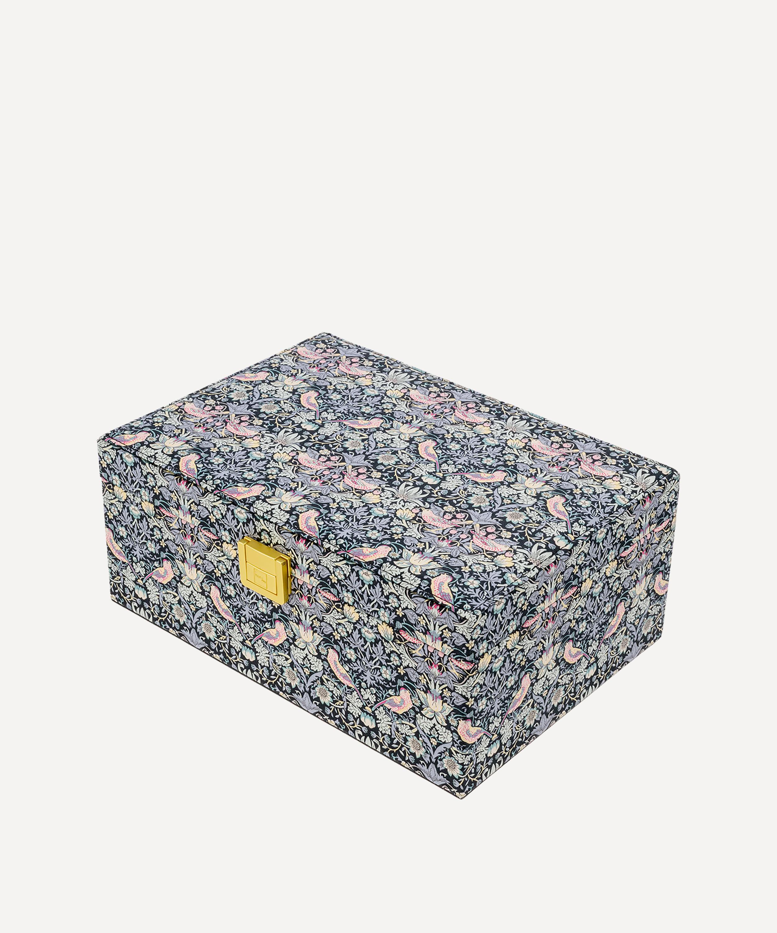 Bon Dep - Strawberry Thief Tana Lawn™ Cotton Square Jewellery Box