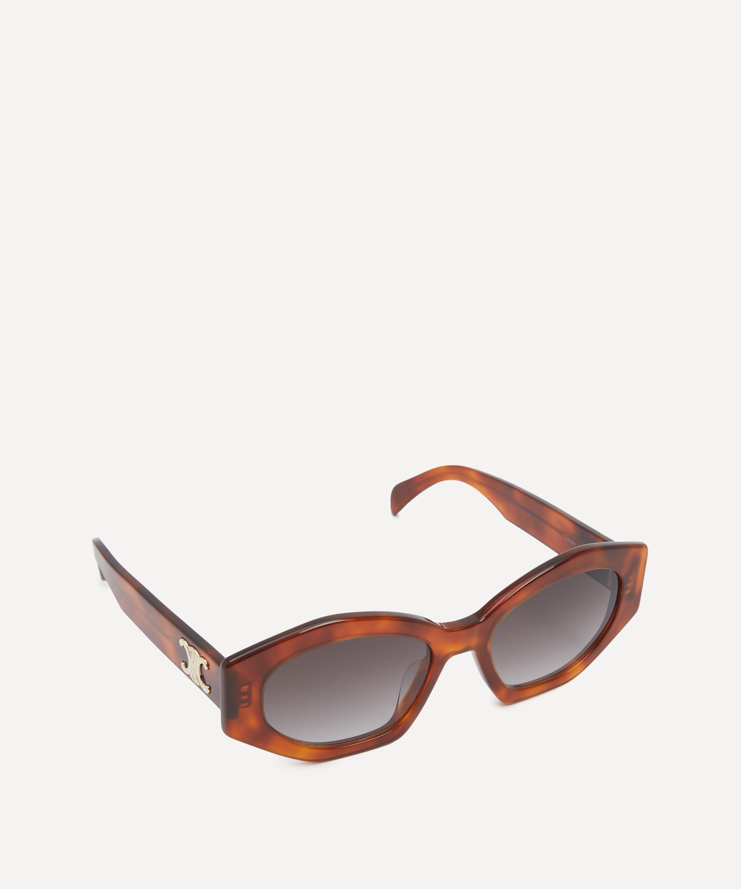 Celine - Triomphe Havana Acetate Cat-Eye Sunglasses image number 1