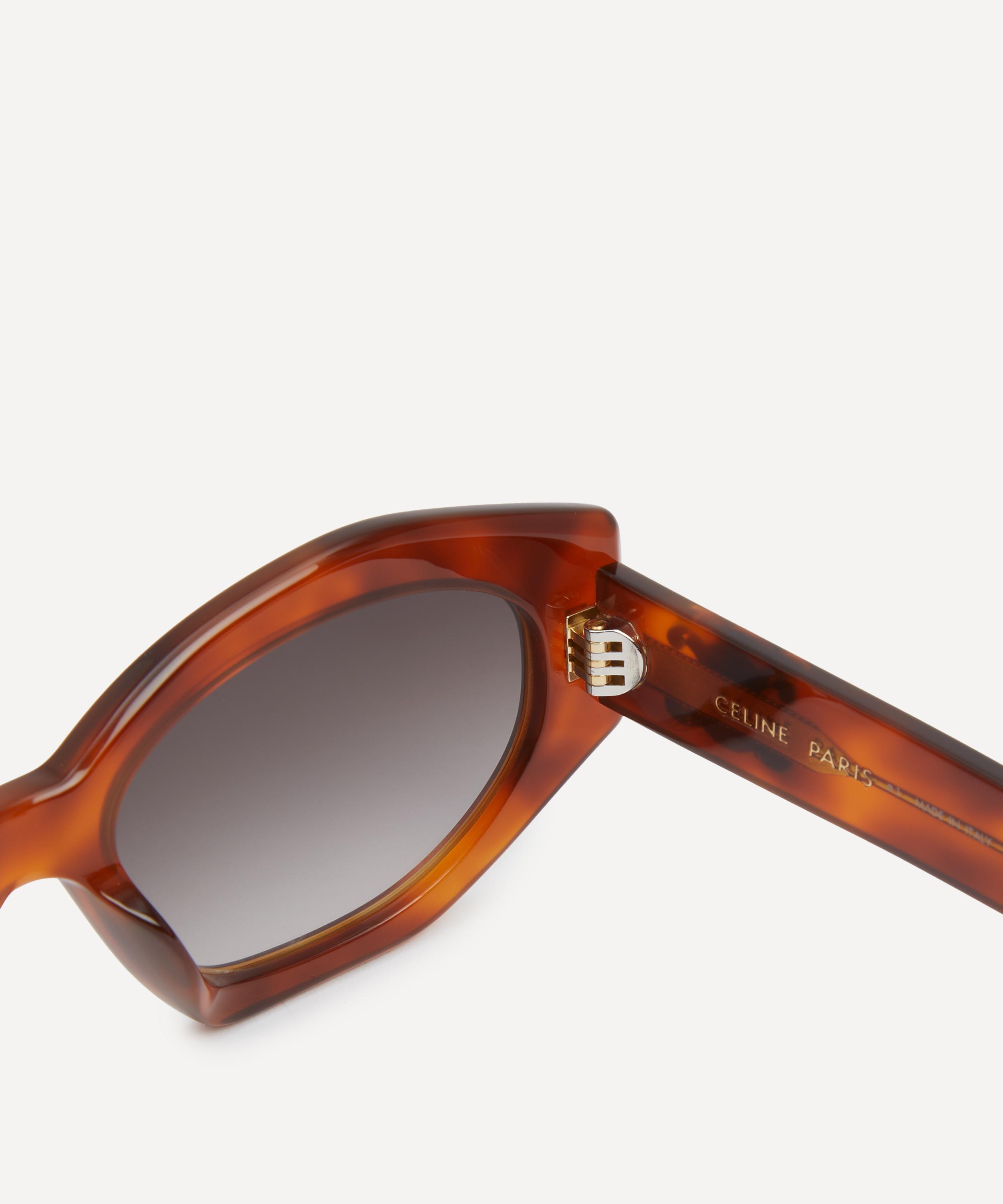 Celine - Triomphe Havana Acetate Cat-Eye Sunglasses image number 2