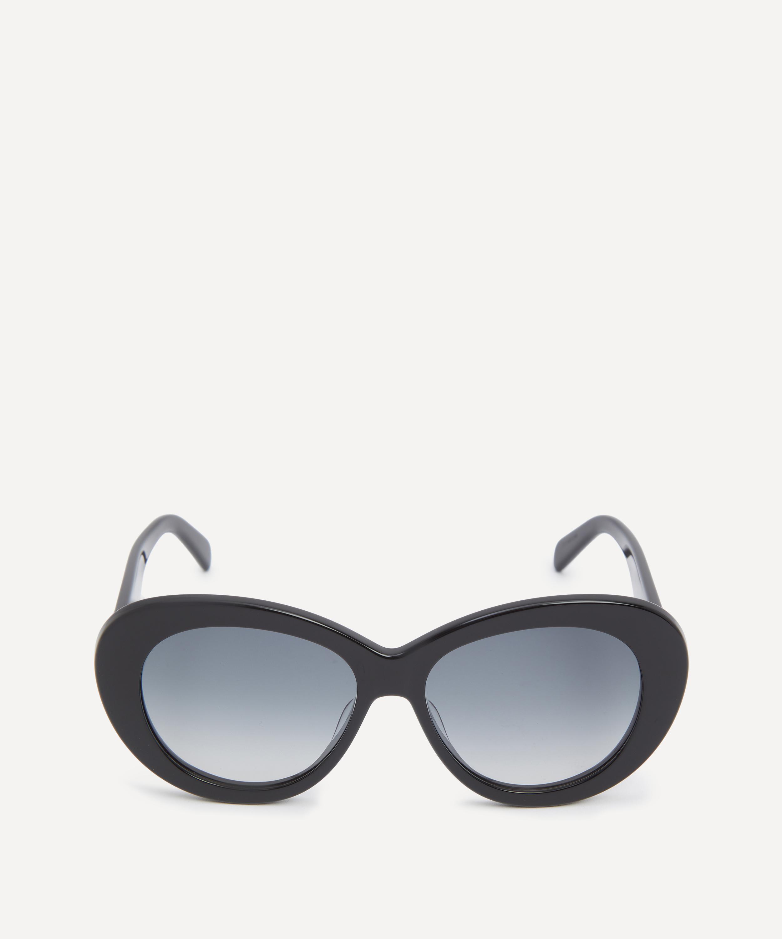 Celine - Triomphe Black Acetate Butterfly Sunglasses image number 0