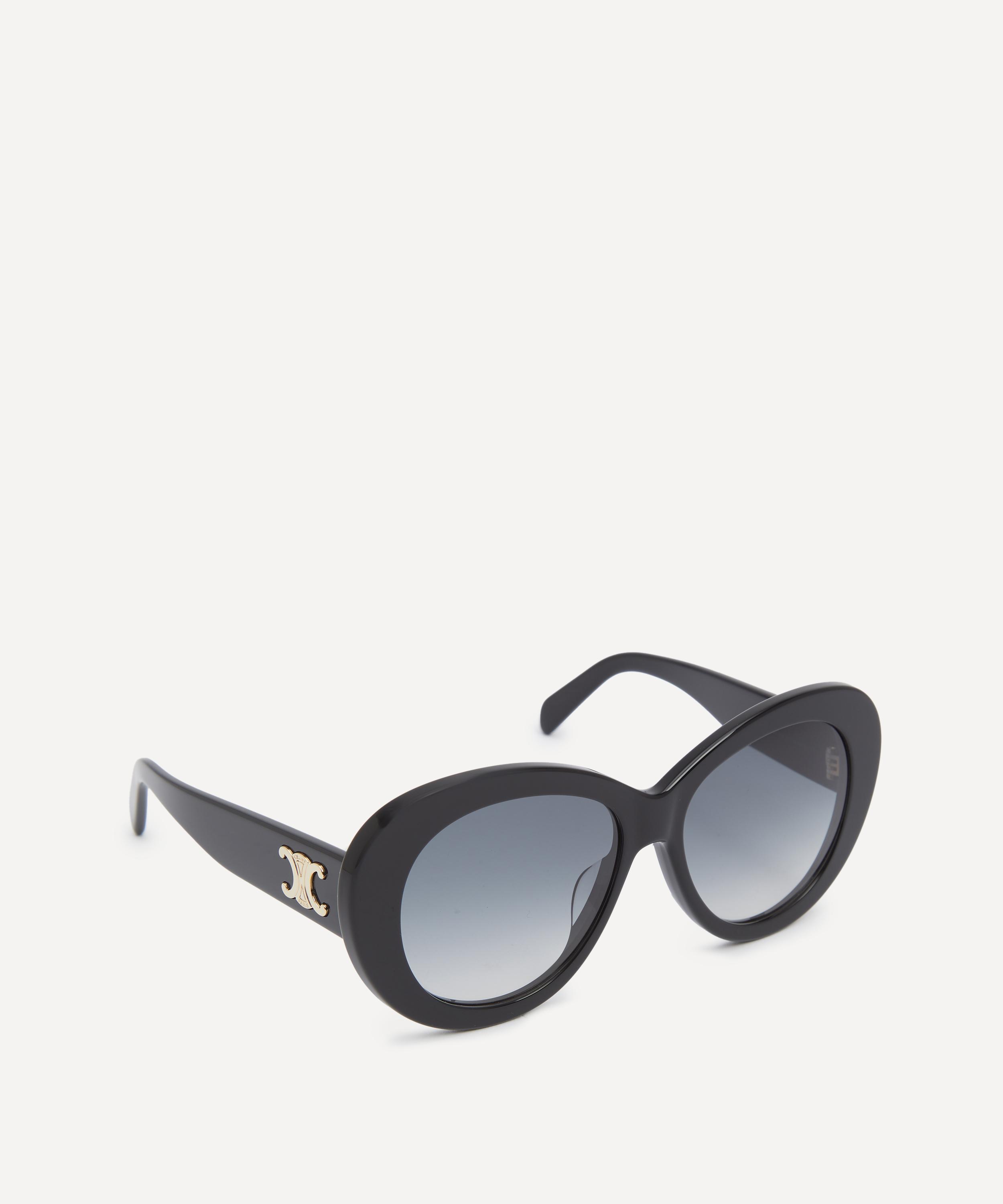 Celine - Triomphe Black Acetate Butterfly Sunglasses image number 1