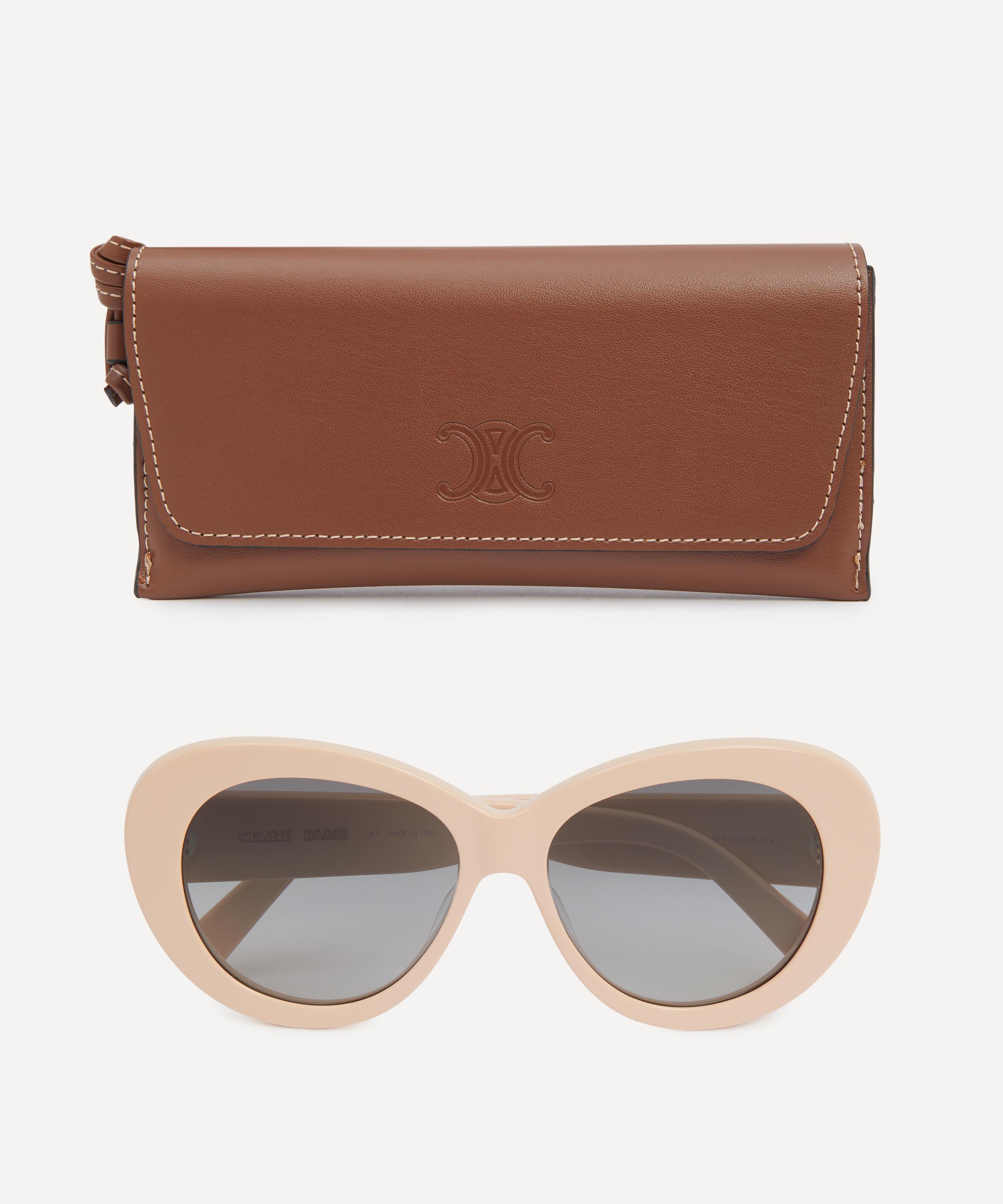 Celine - Triomphe Rose Acetate Butterfly Sunglasses image number 3