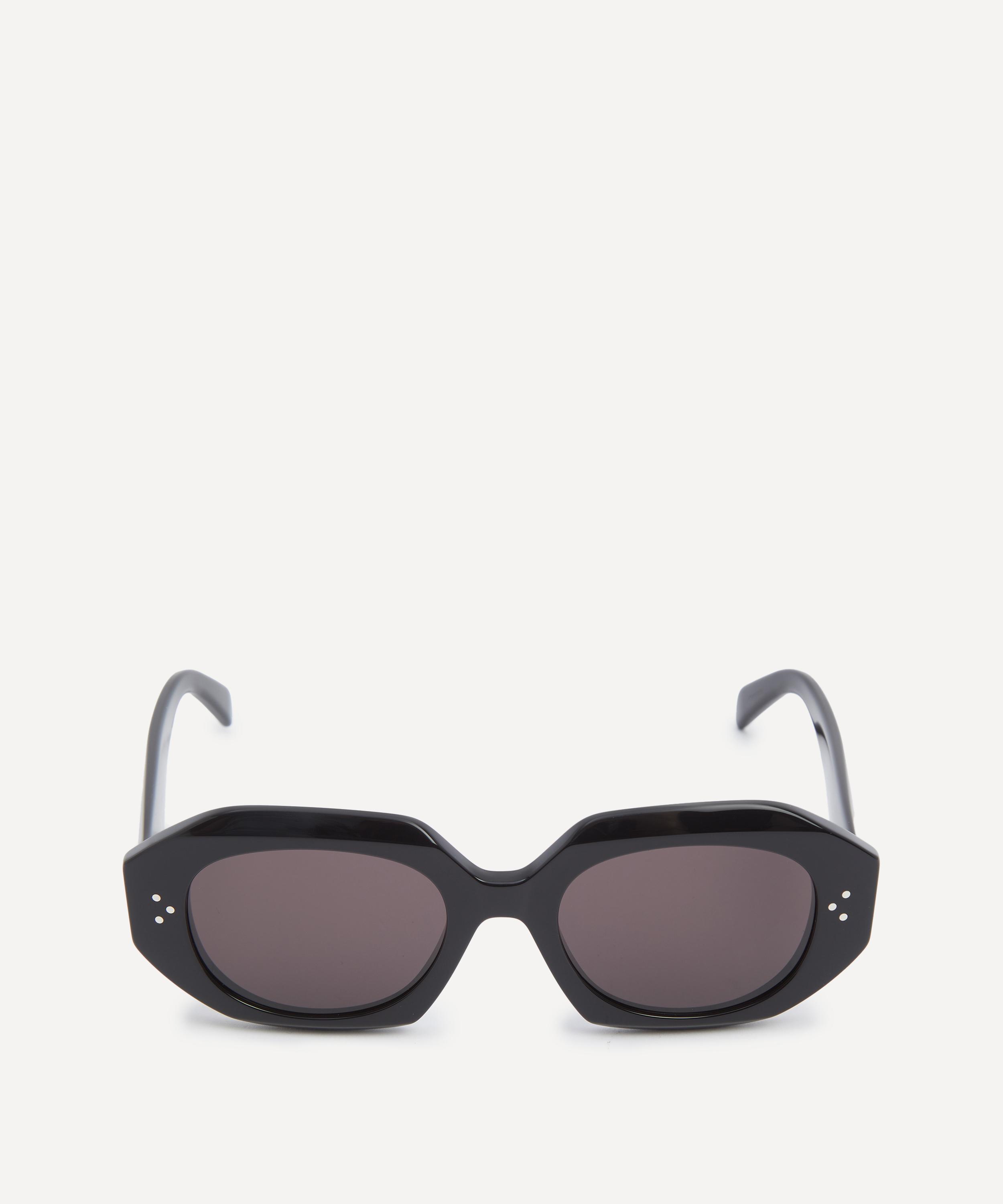 Celine - 3 Dots Black Acetate Oval Sunglasses image number 0