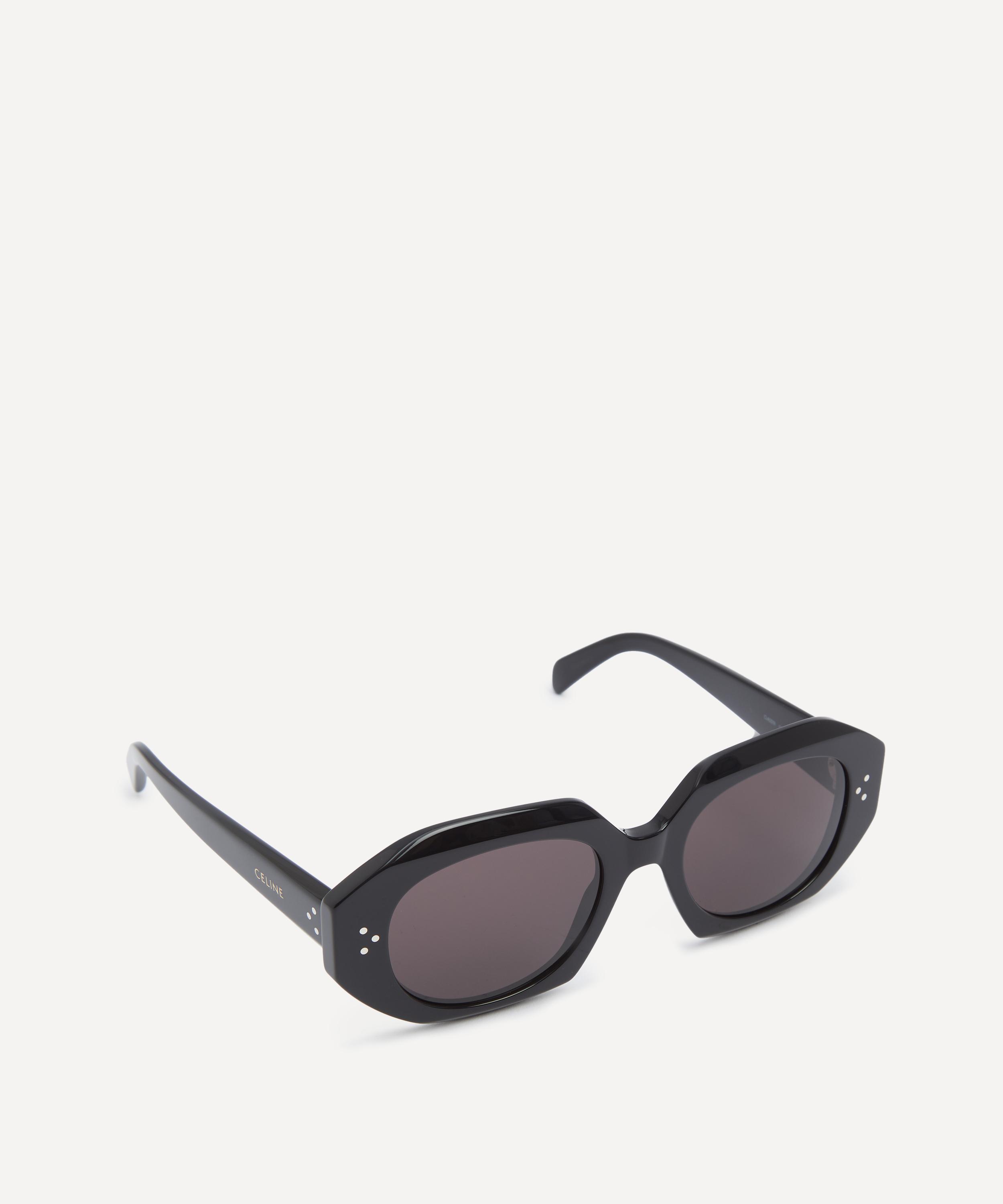 Celine - 3 Dots Black Acetate Oval Sunglasses image number 1