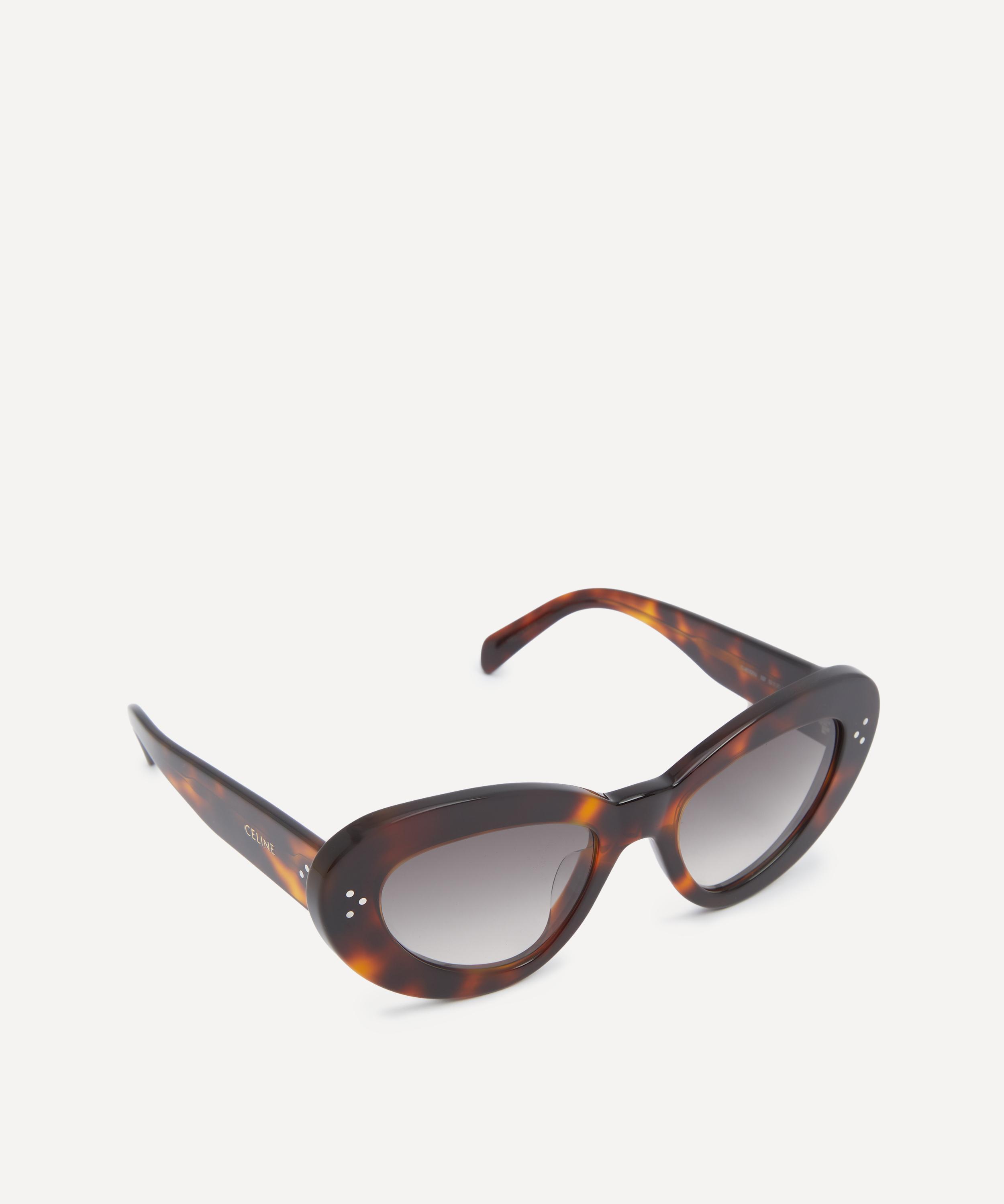 Celine - 3 Dots Havana Acetate Butterfly Sunglasses image number 1