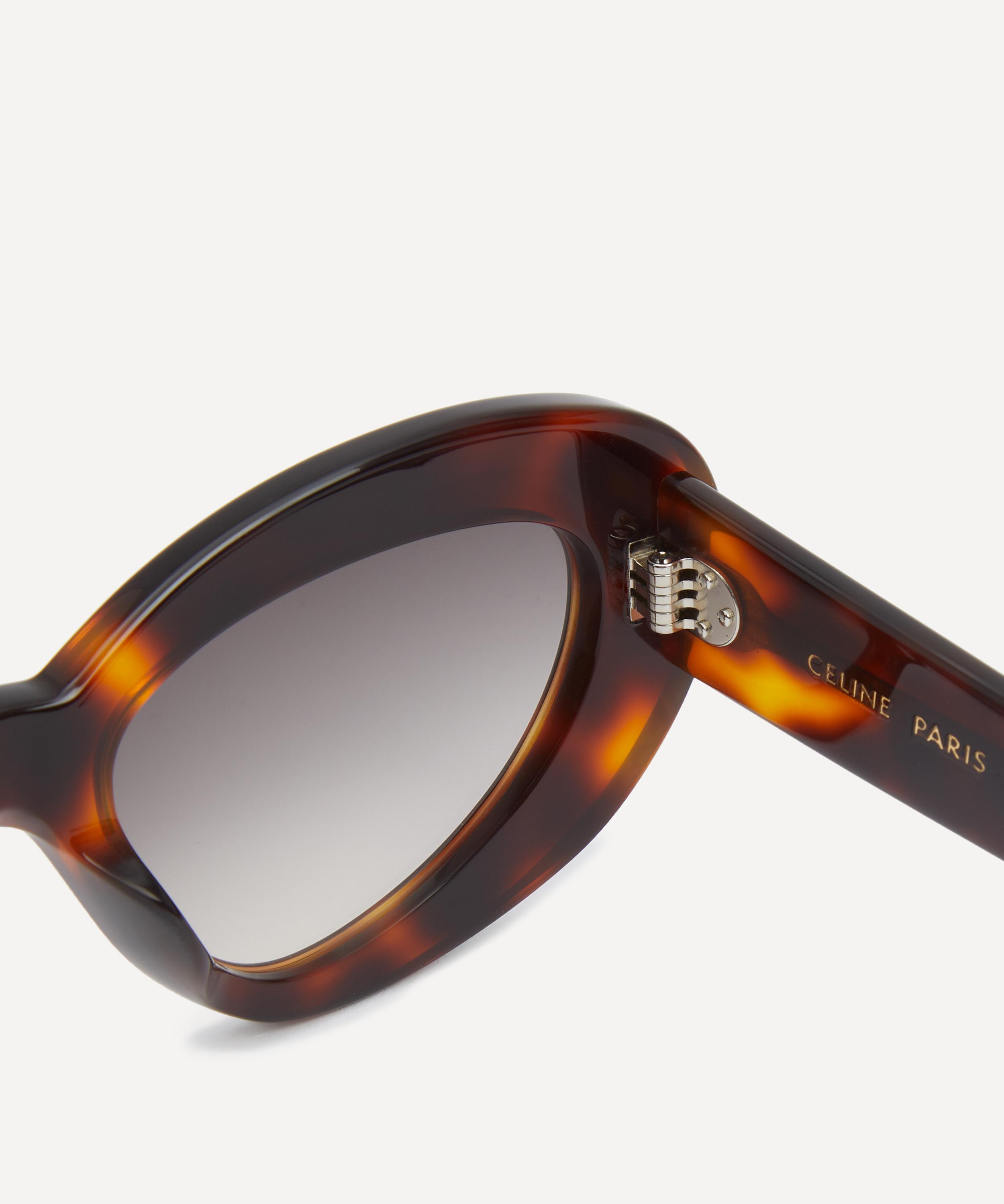 Celine - 3 Dots Havana Acetate Butterfly Sunglasses image number 2