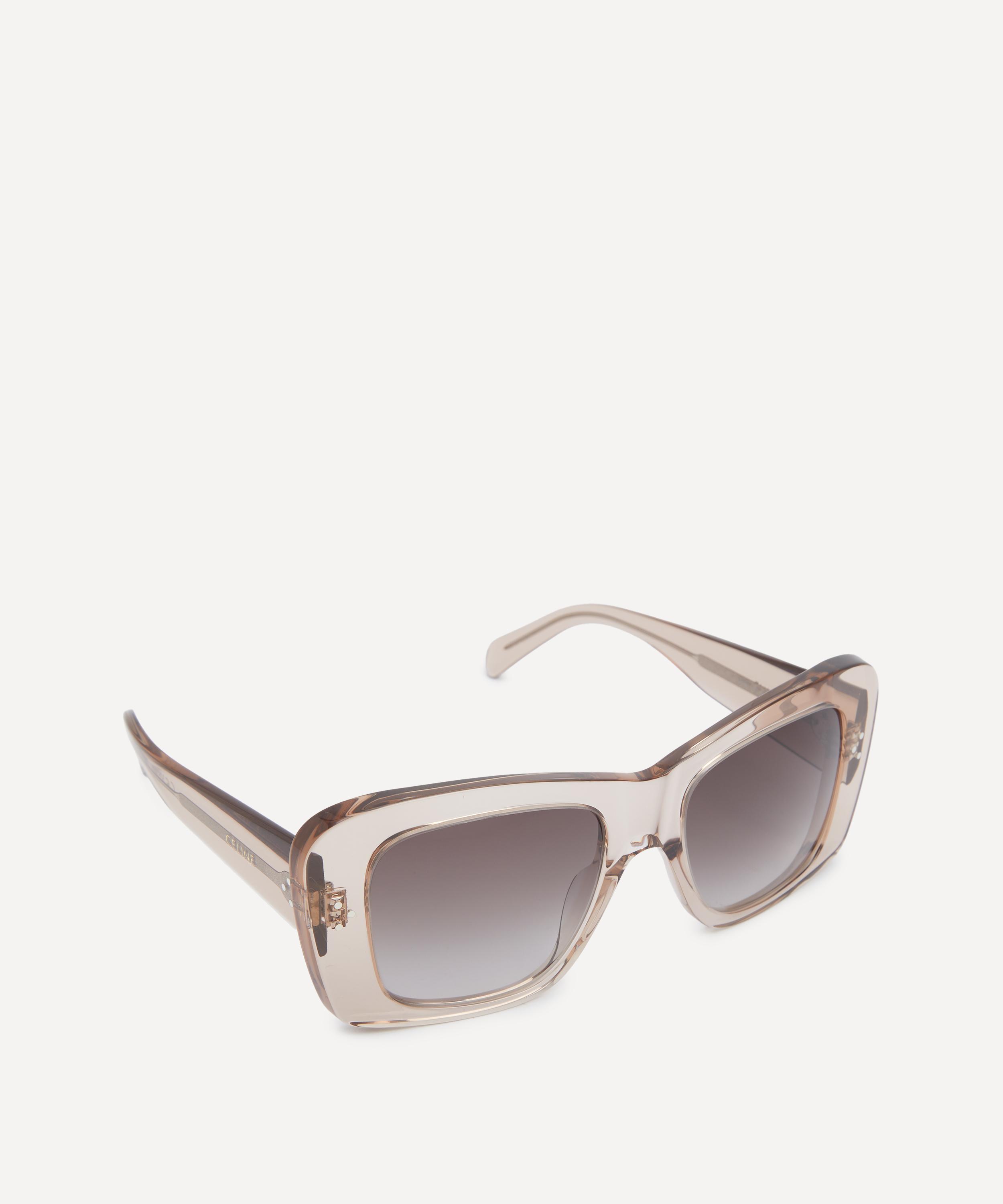 Celine - 3 Dots Brown Transparent Acetate Square Sunglasses image number 1