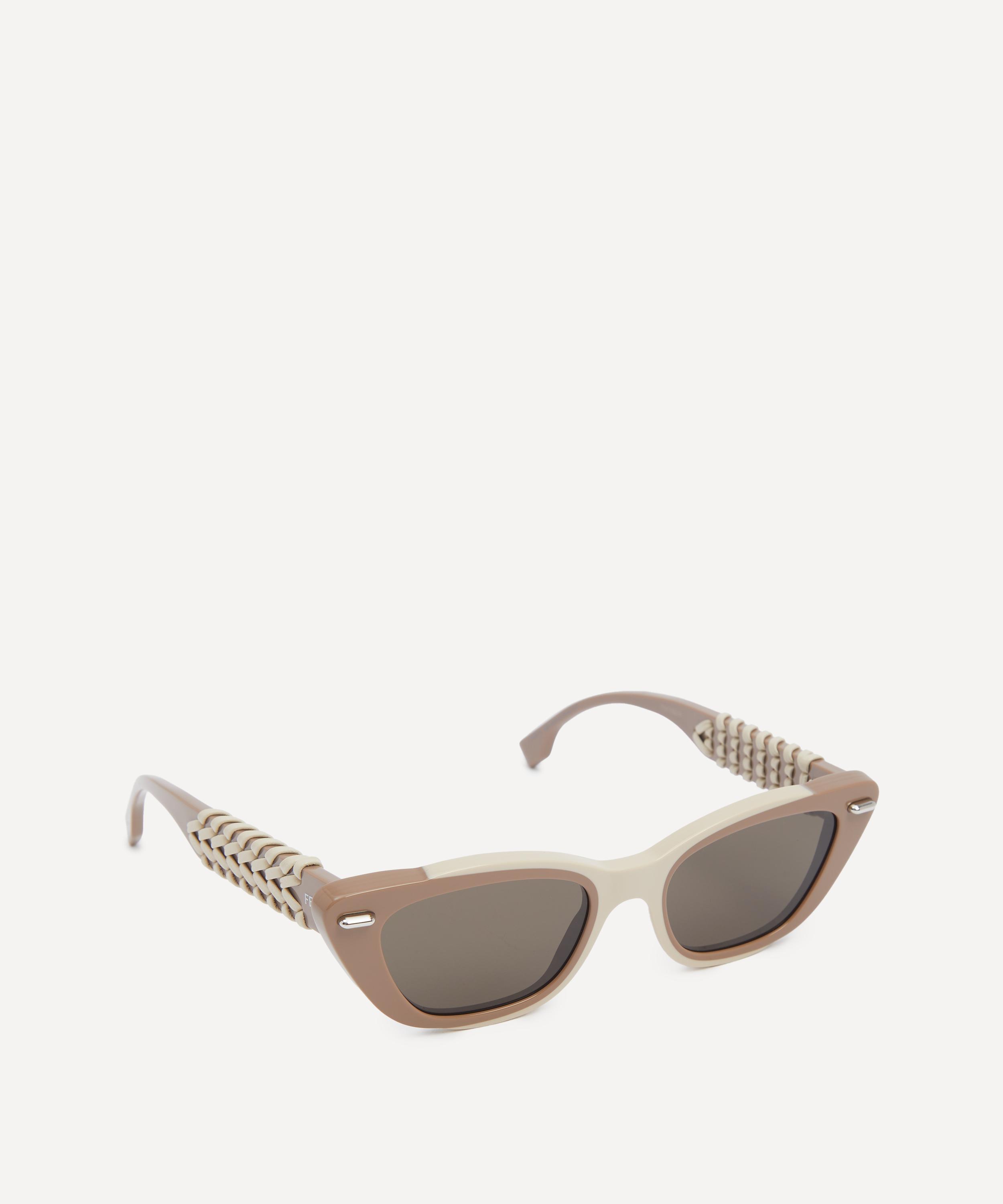 Fendi - Two-Tone Cat-Eye Acetate Sunglasses image number 1
