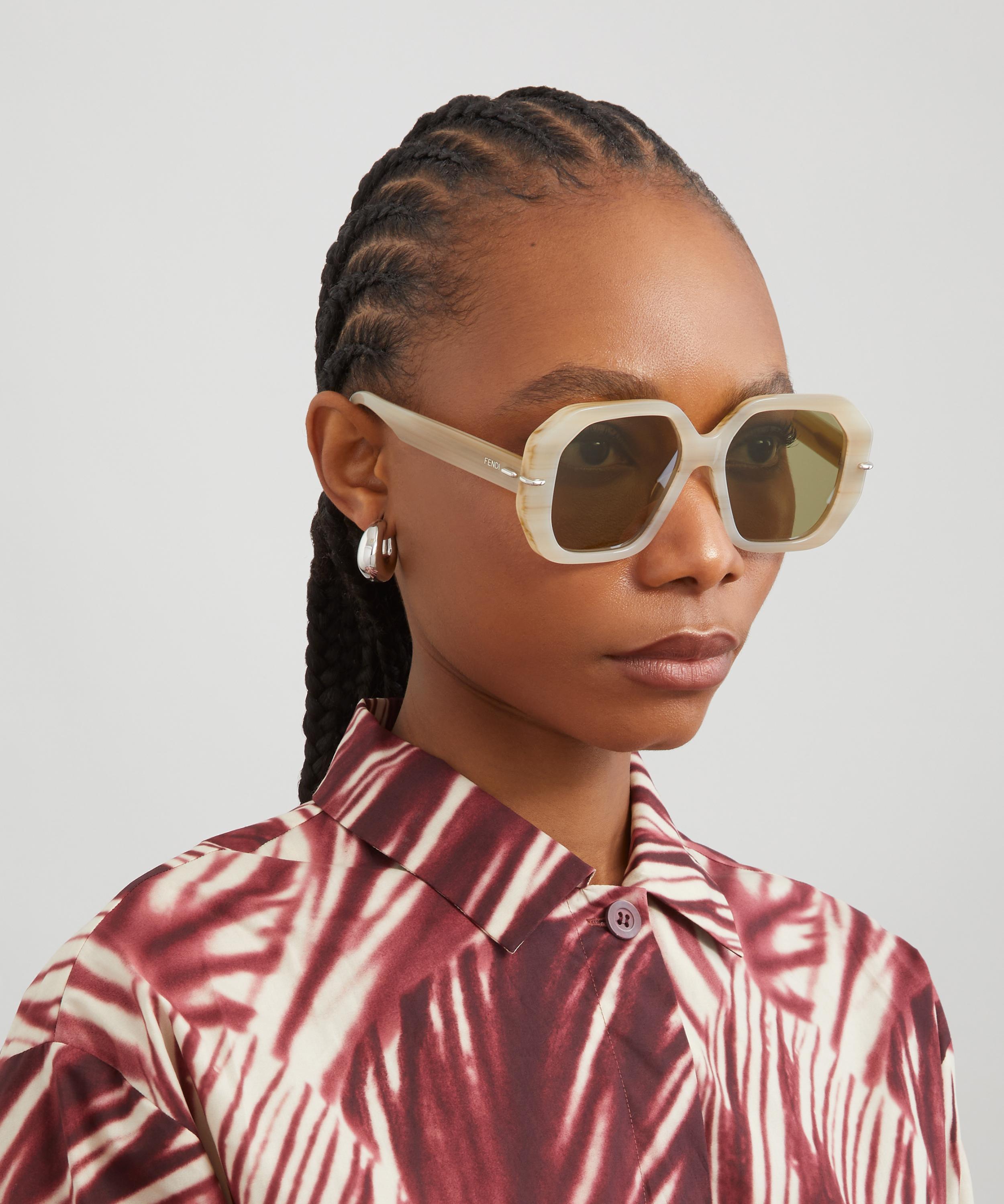 Fendi - Geometric Square Acetate Sunglasses image number 1